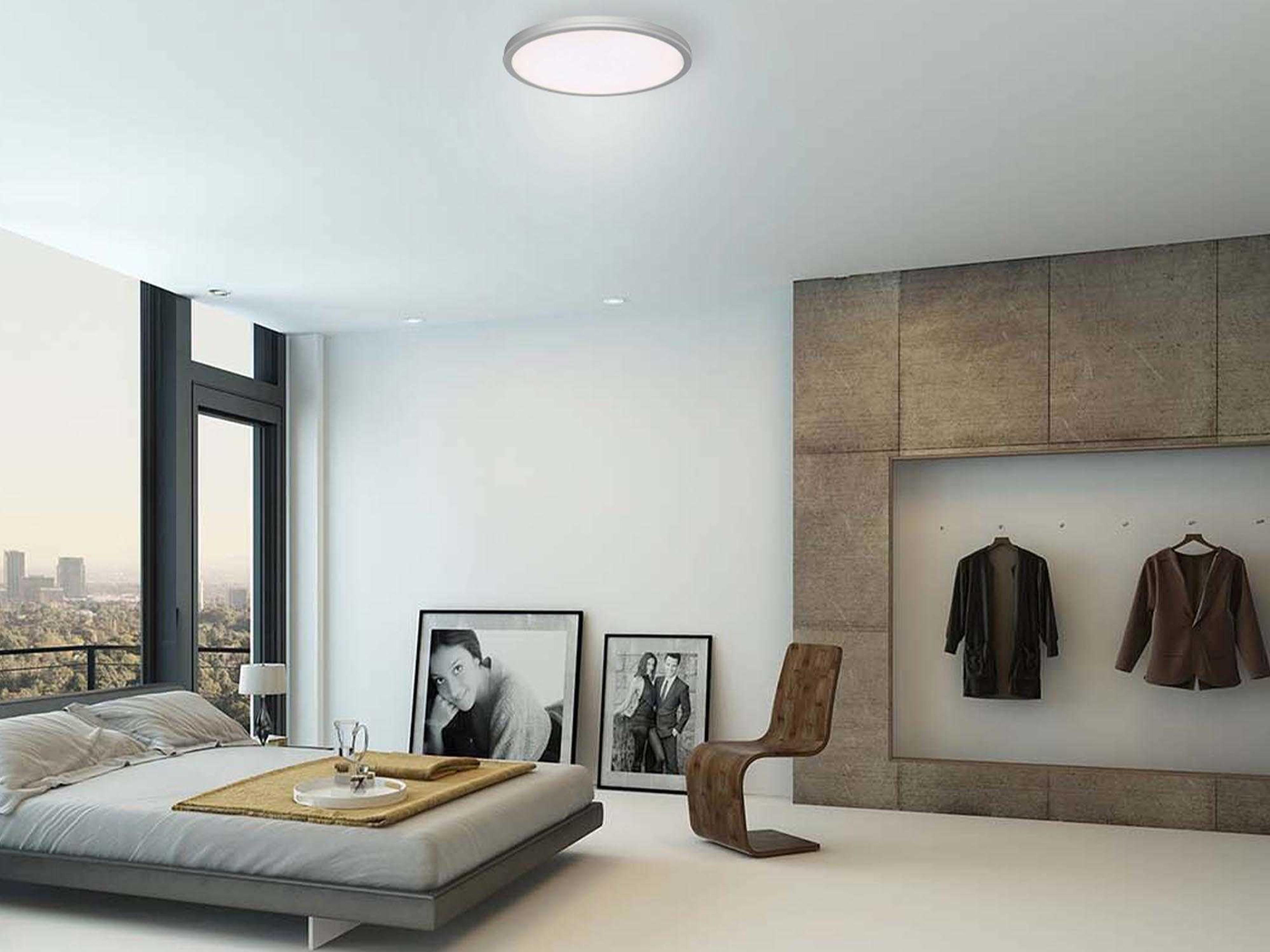 dweLED by WAC Lighting Geos 1-Light Brass LED Round Flush Mount