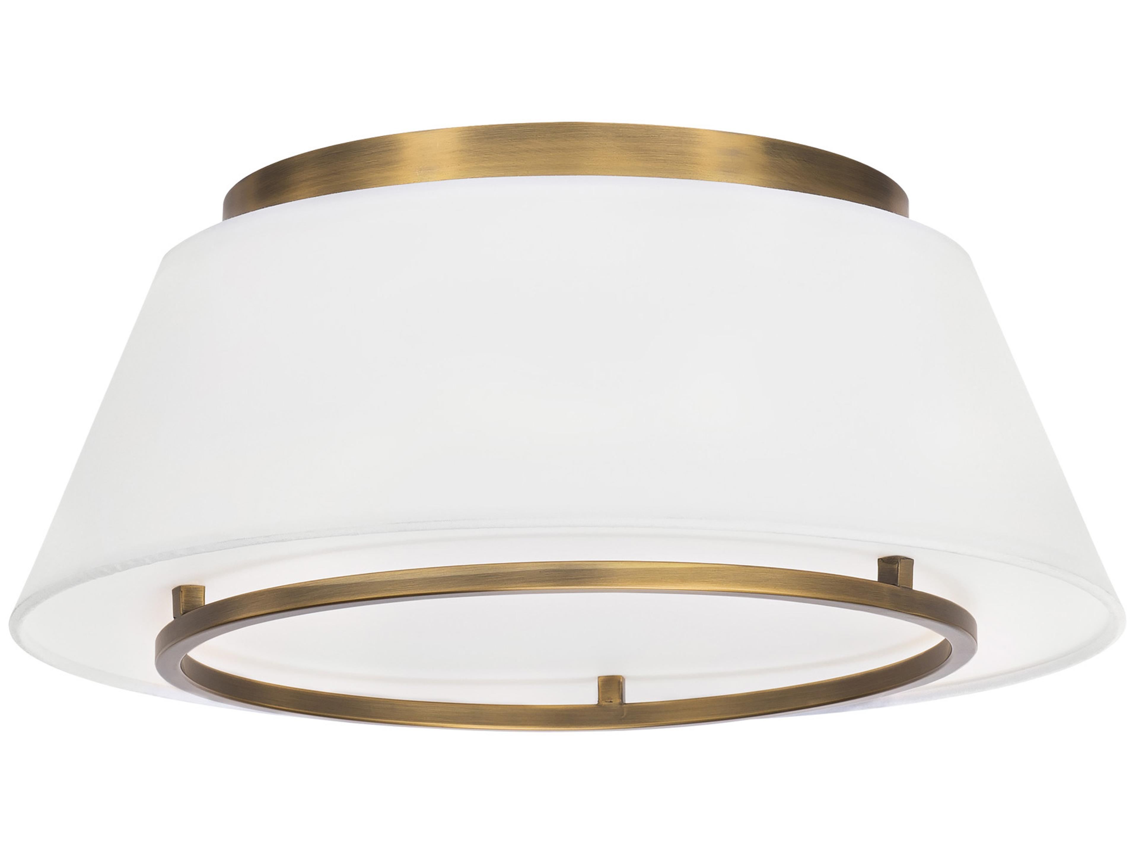 Hailey 1-Light Aged Brass LED Empire Flush Mount