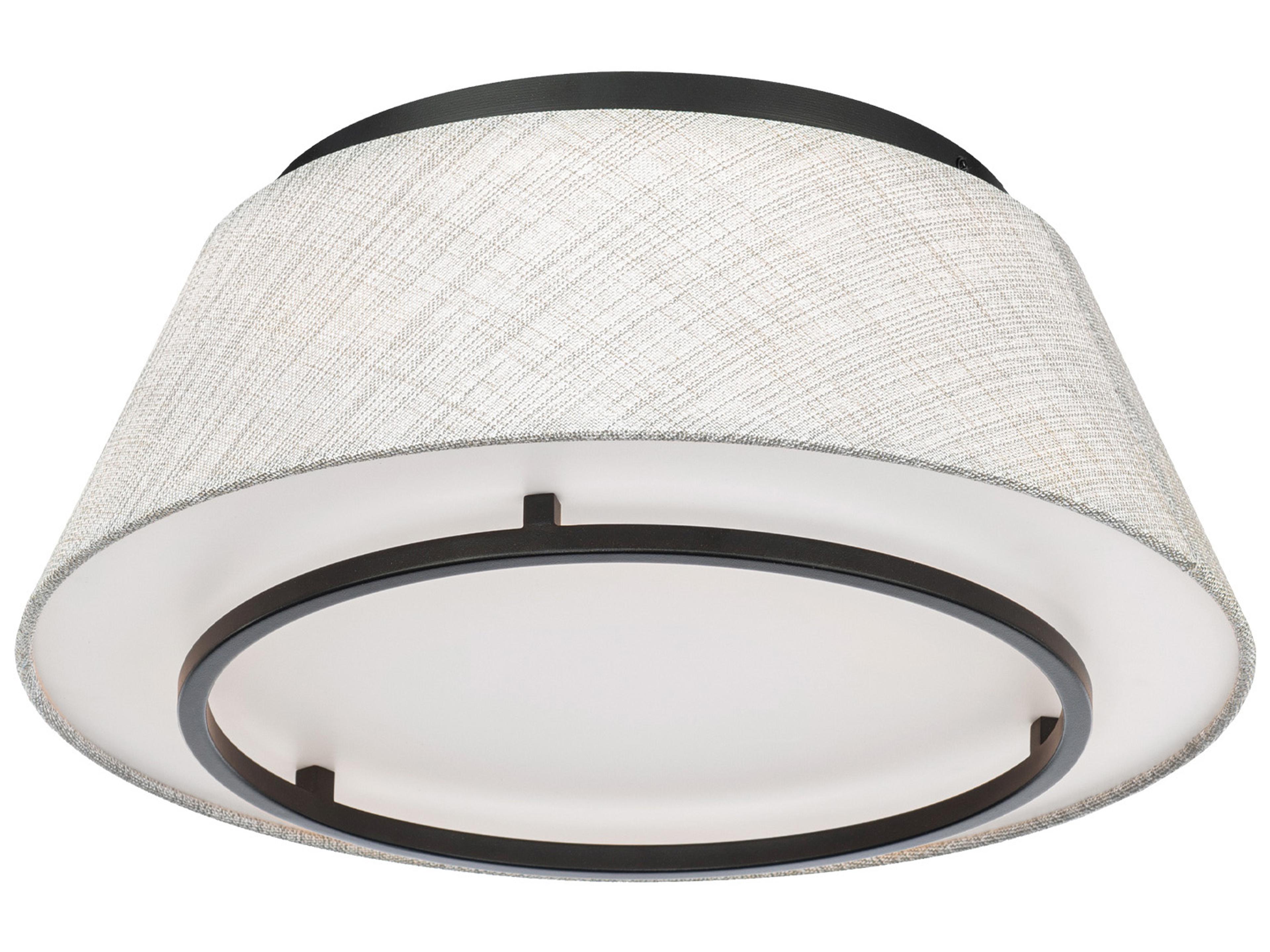 Hailey 1-Light Black LED Empire Flush Mount