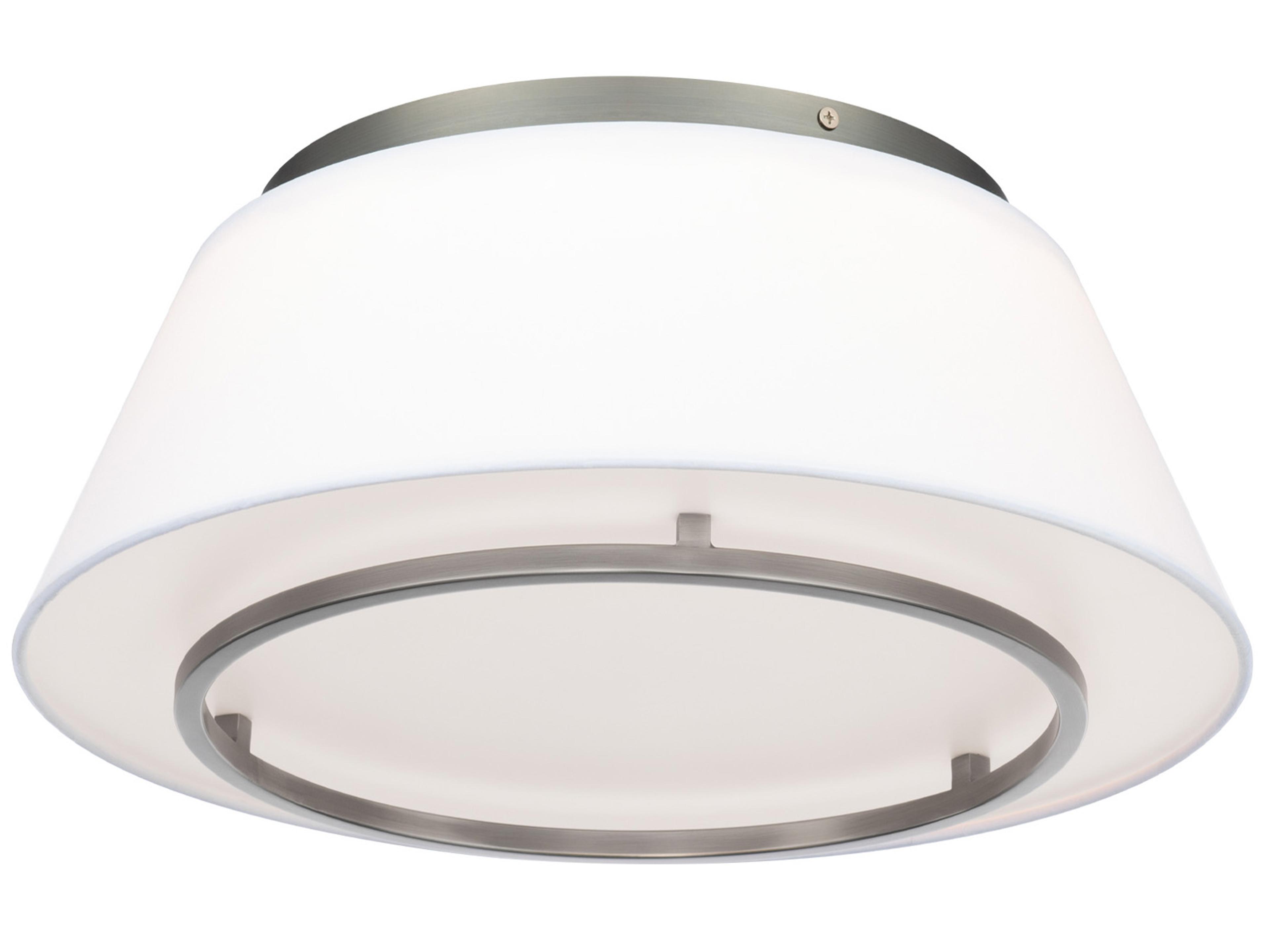 Hailey 1-Light Brushed Nickel LED Empire Flush Mount