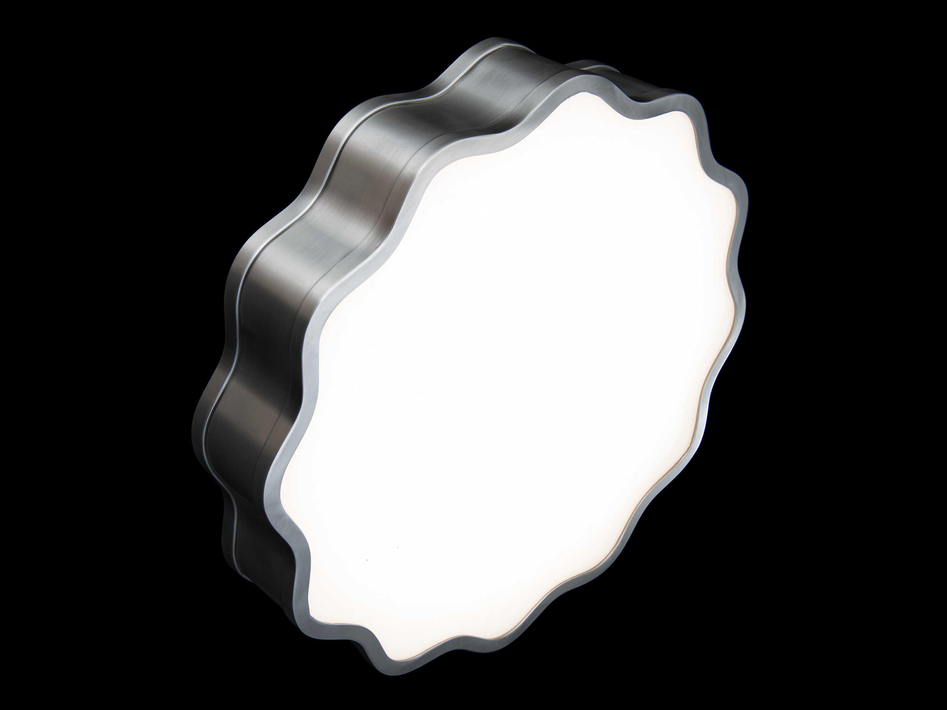 dweLED by WAC Lighting Vaughan 1-Light Brushed Nickel LED Bowl Round Flush Mount