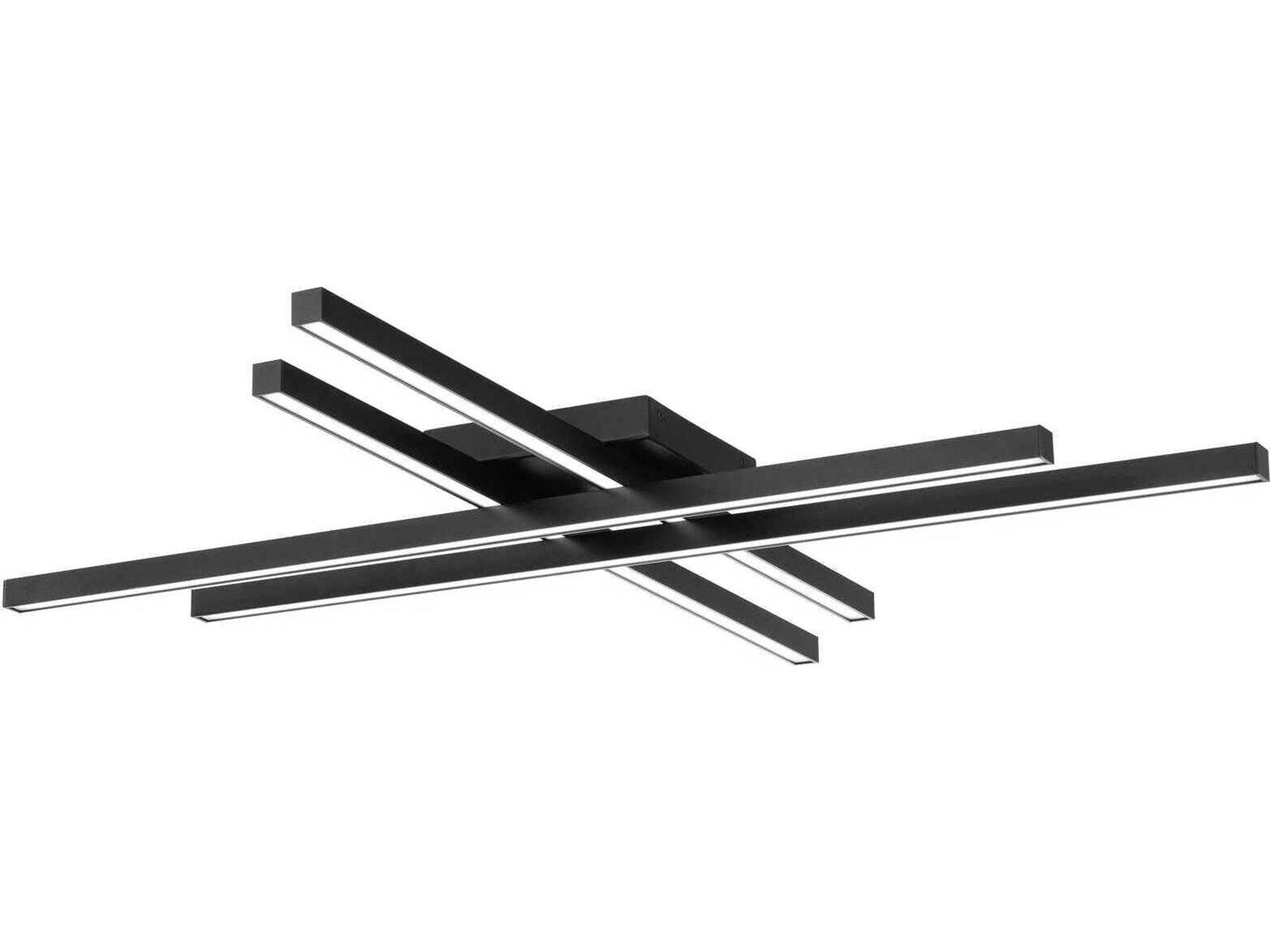 dweLED by WAC Lighting Parallax 1-Light Black LED Geometric Linear Flush Mount