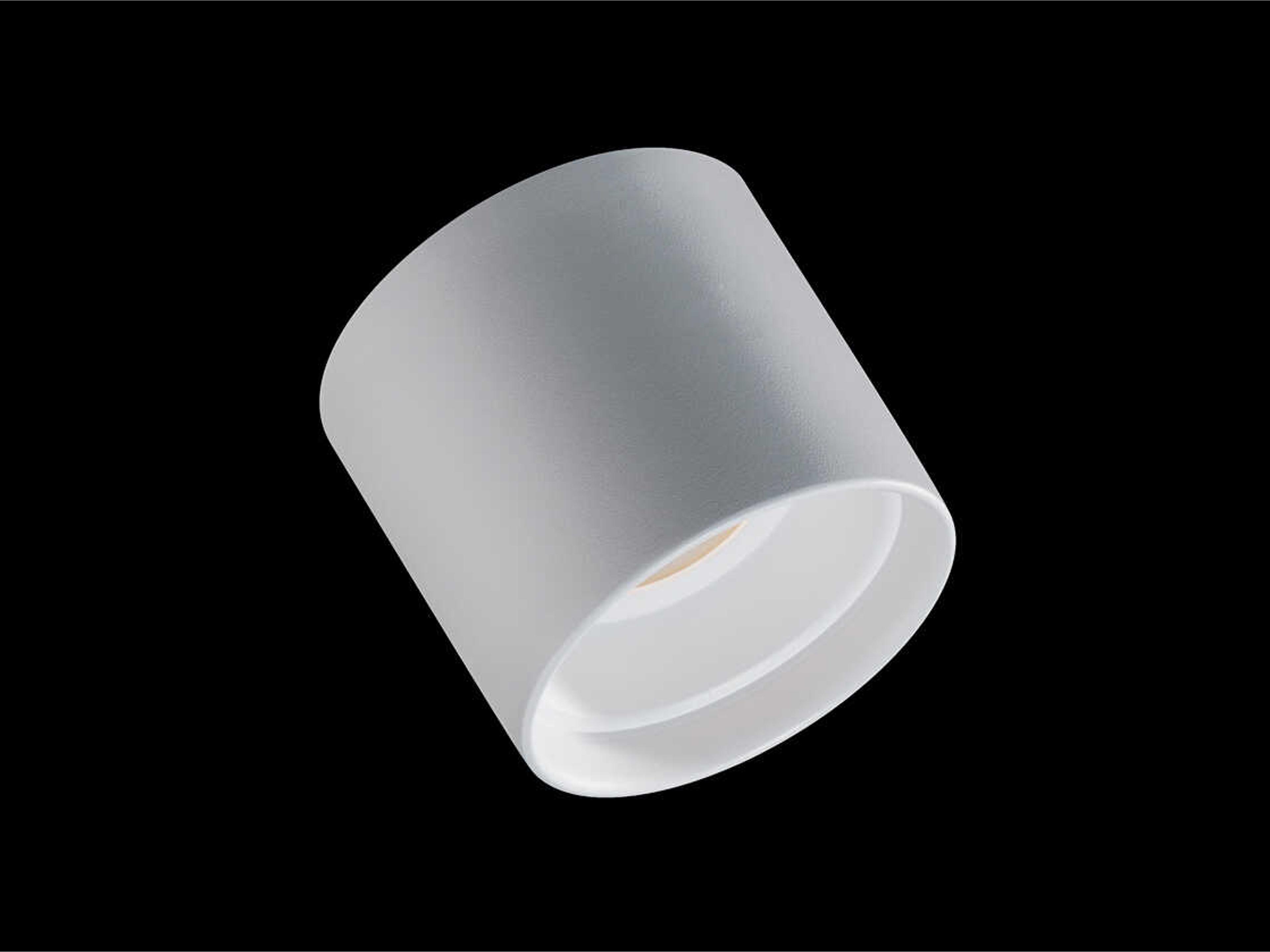 dweLED by WAC Lighting Downtown 1-Light Black Glass LED Cylinder Round Flush Mount