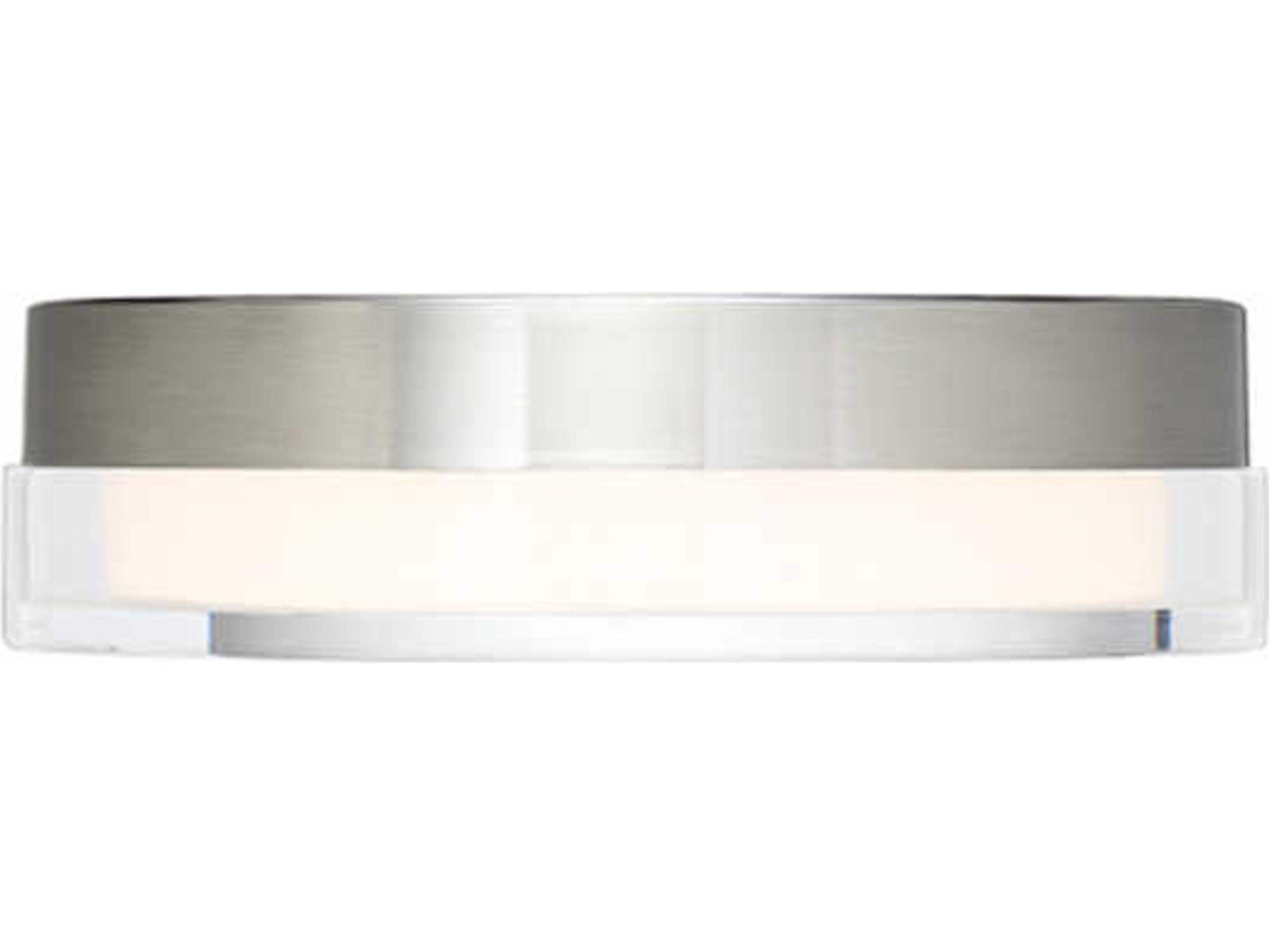 dweLED by WAC Lighting Dot 1-Light Stainless Steel LED Round Flush Mount