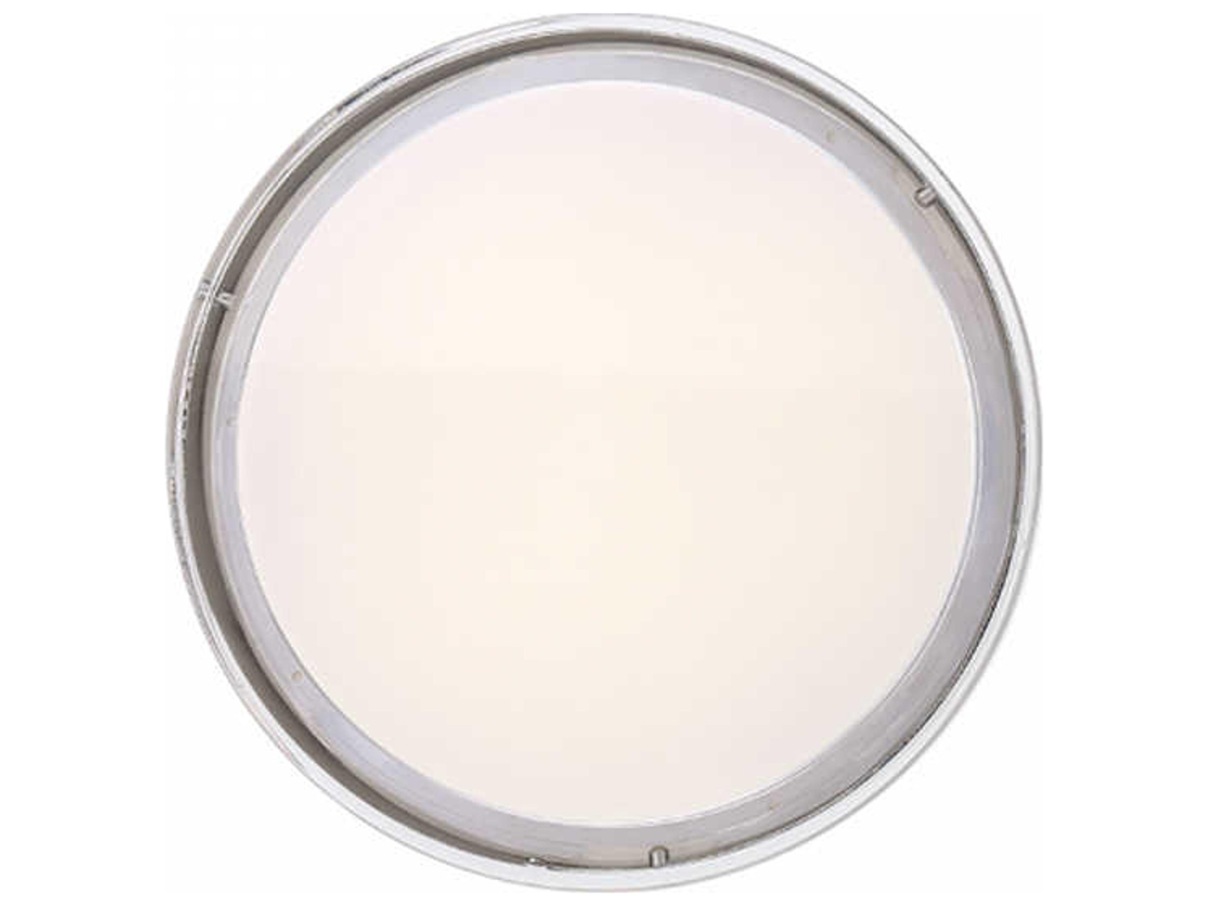 dweLED by WAC Lighting Dot 1-Light Stainless Steel LED Round Flush Mount