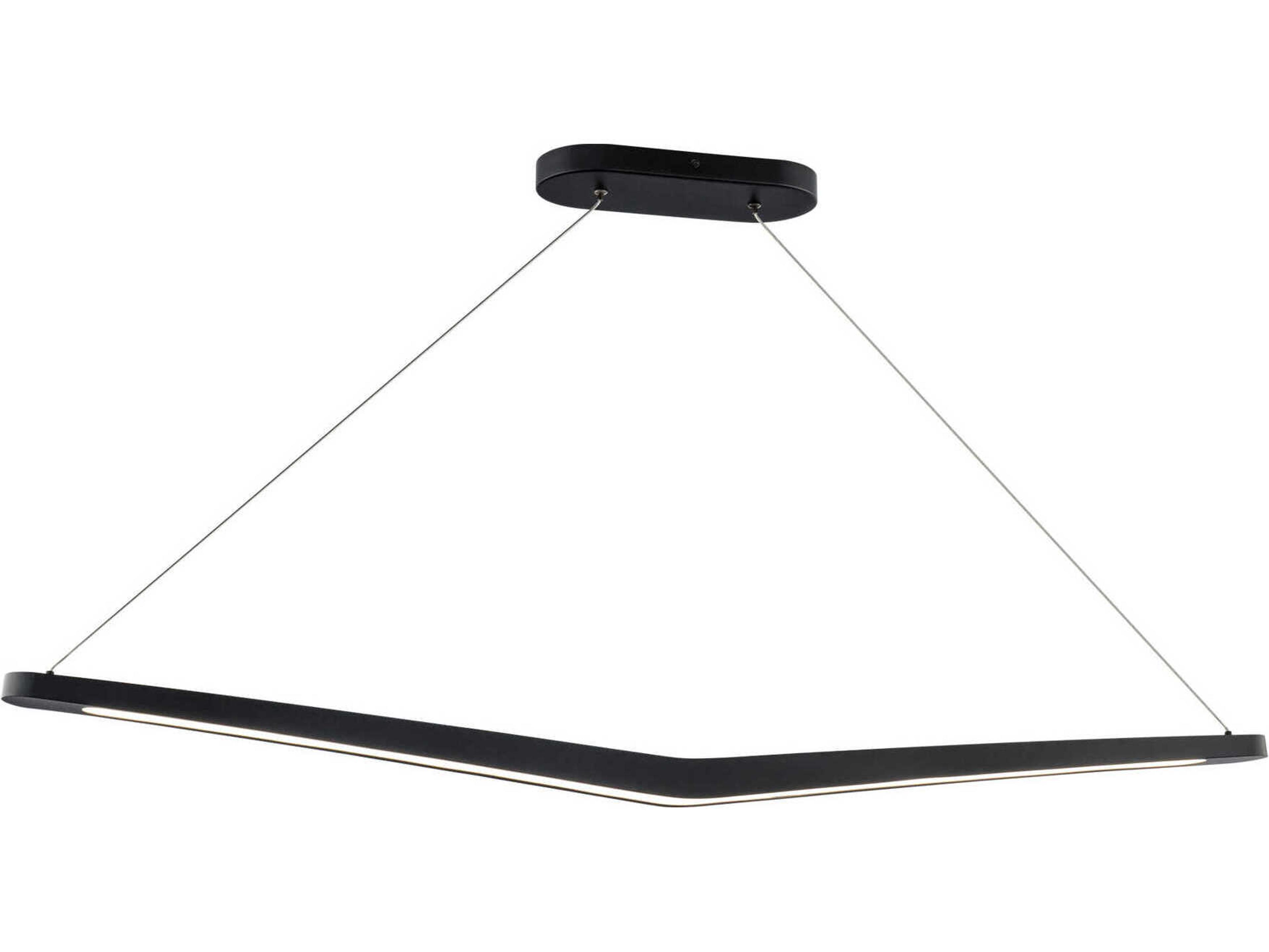 Alleron 1-Light Black Linear Island Pendant