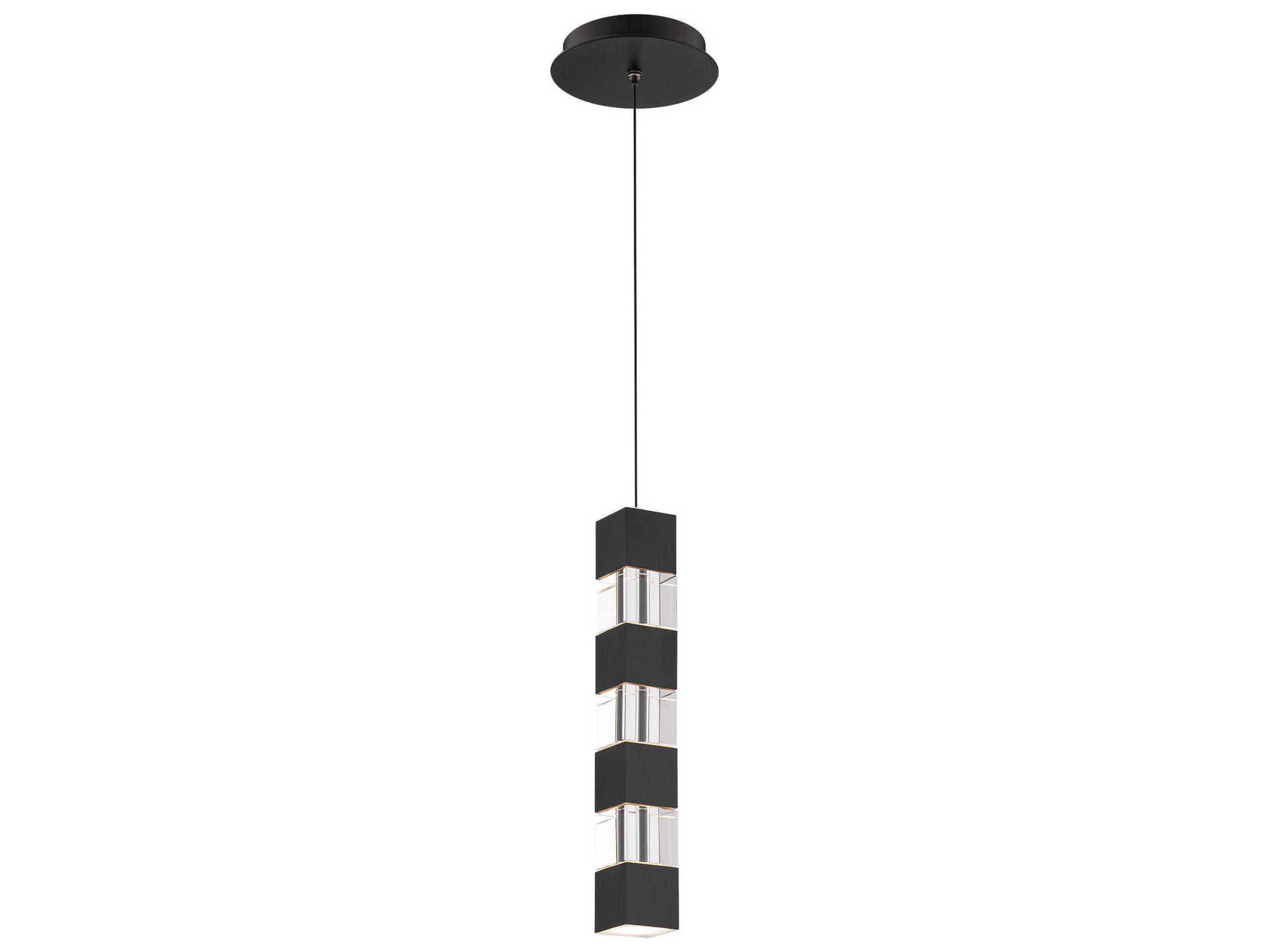 dweLED by WAC Lighting Super Star 1-Light Black Linear Mini Pendant