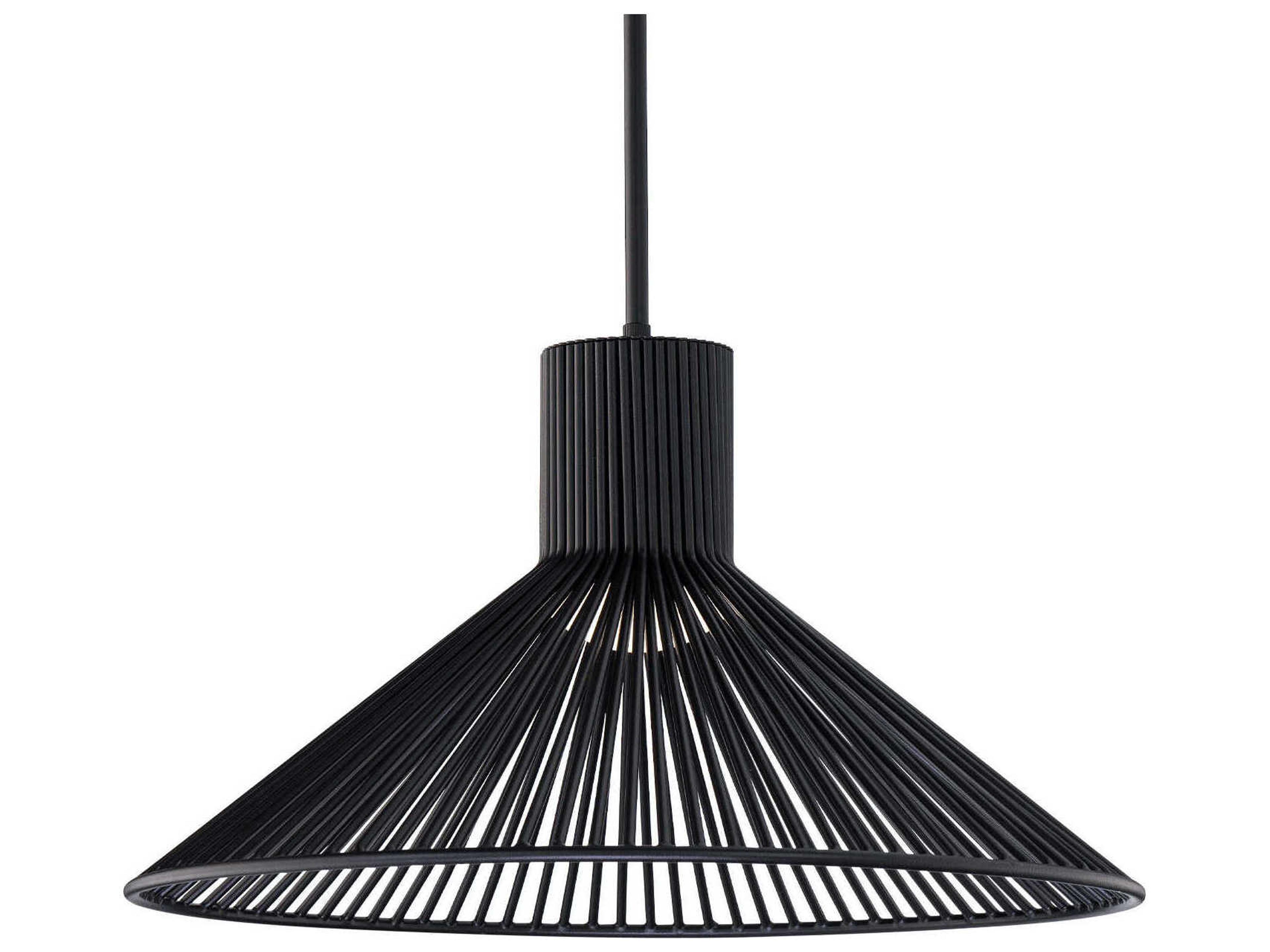 dweLED by WAC Lighting Cappe 1-Light Black Pendant
