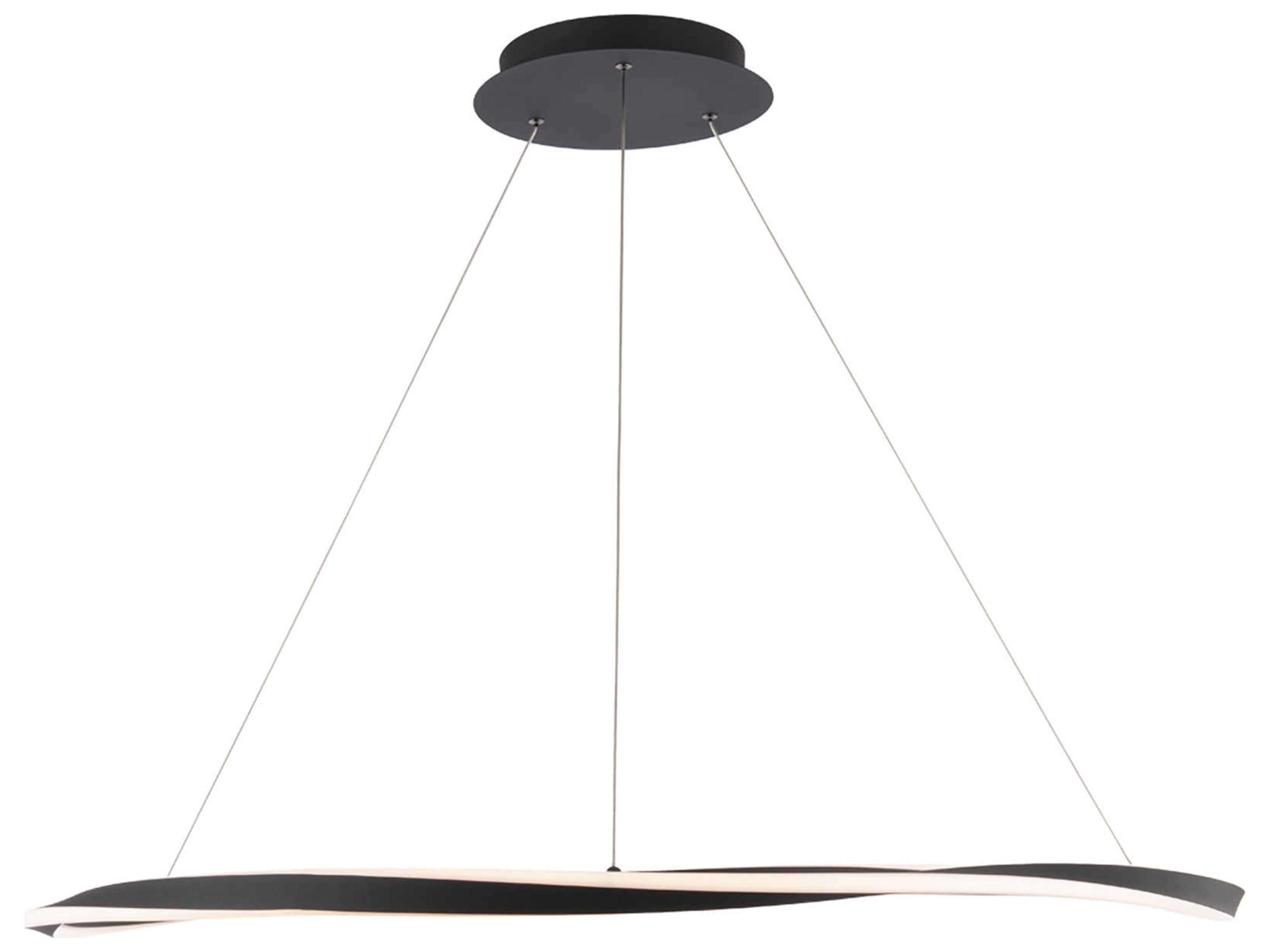 dweLED by WAC Lighting Eternal 1-Light Black LED Pendant