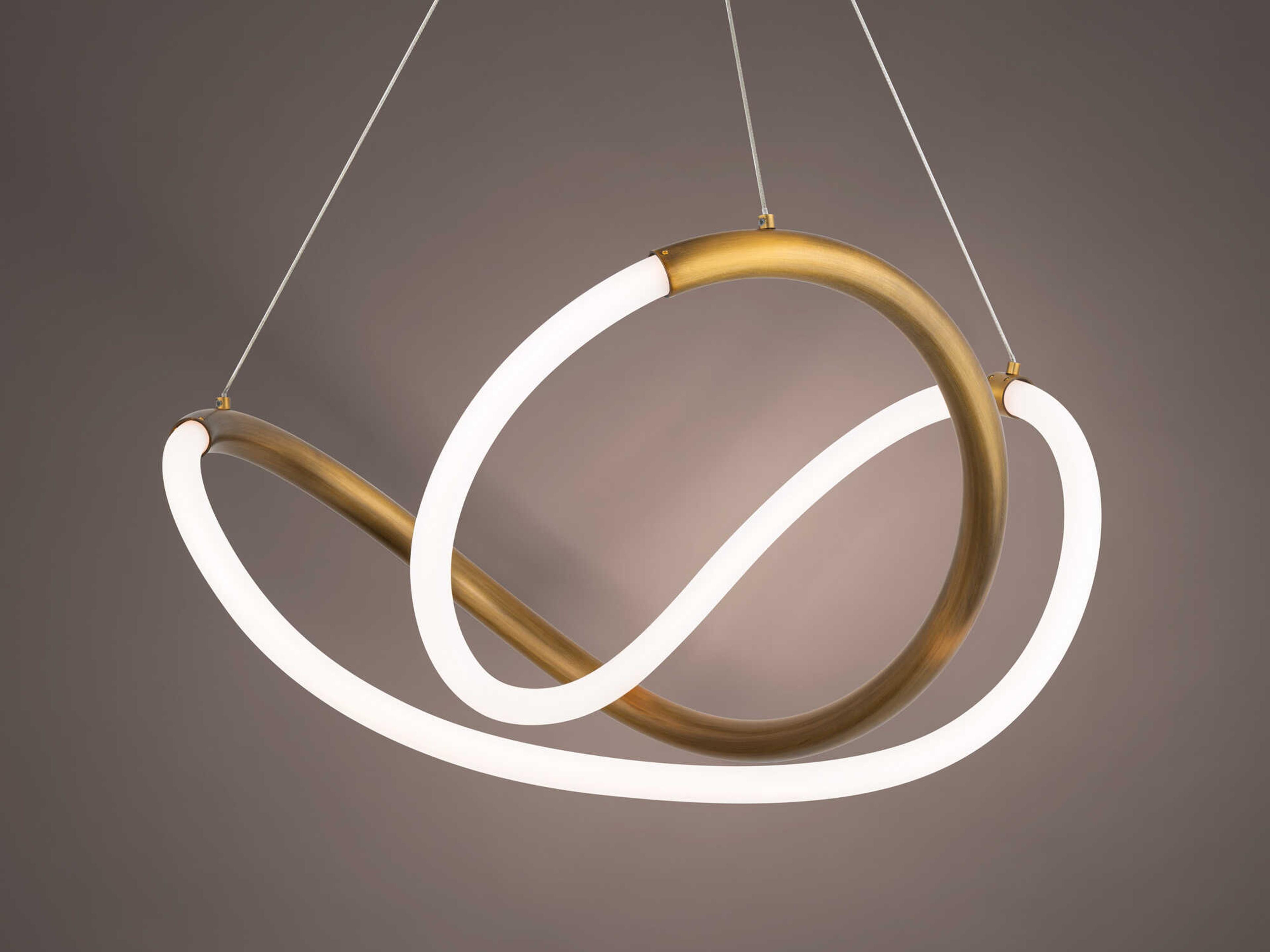 dweLED by WAC Lighting Solo 1-Light Aged Brass LED Pendant