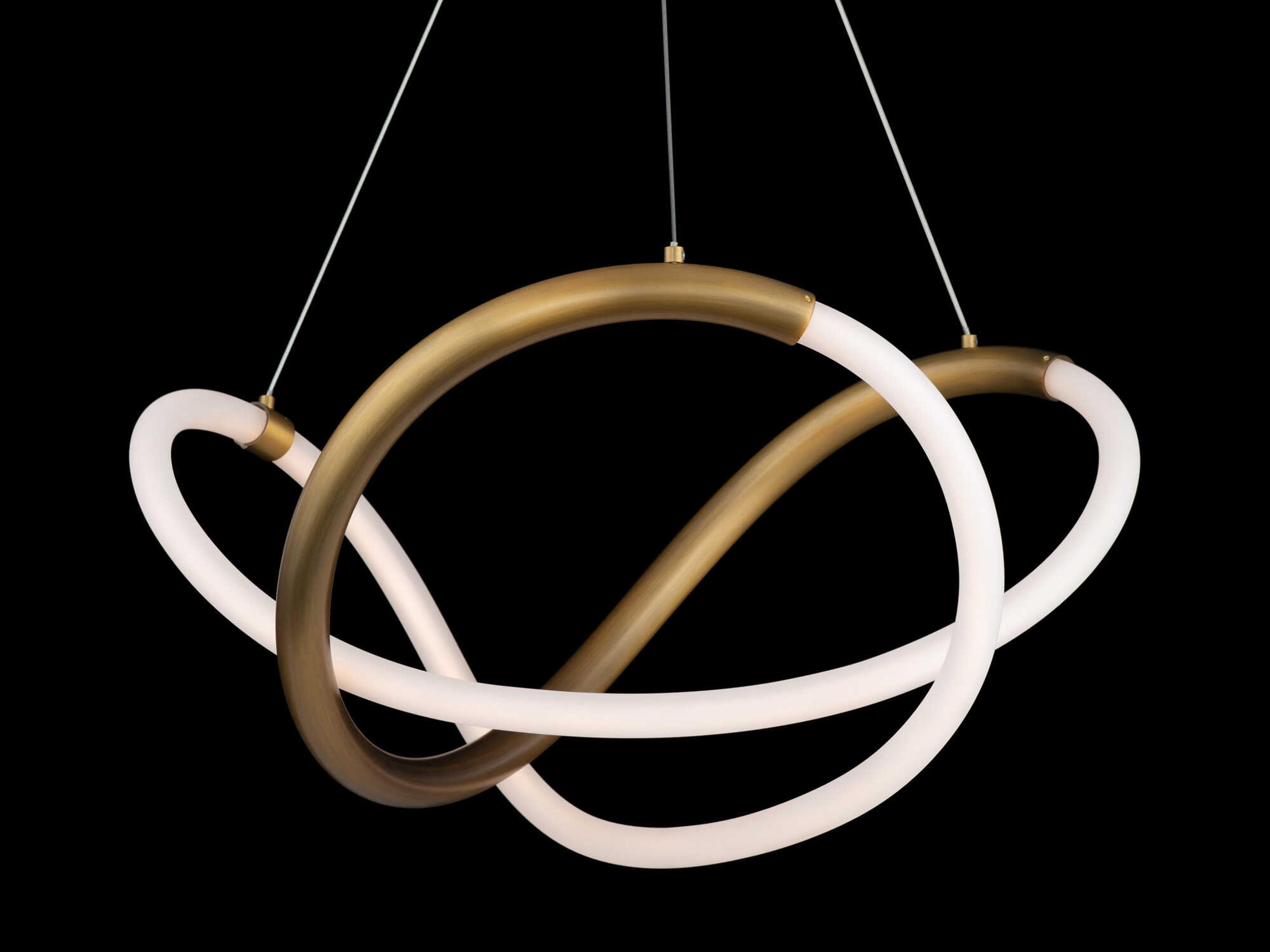 dweLED by WAC Lighting Solo 1-Light Aged Brass LED Pendant