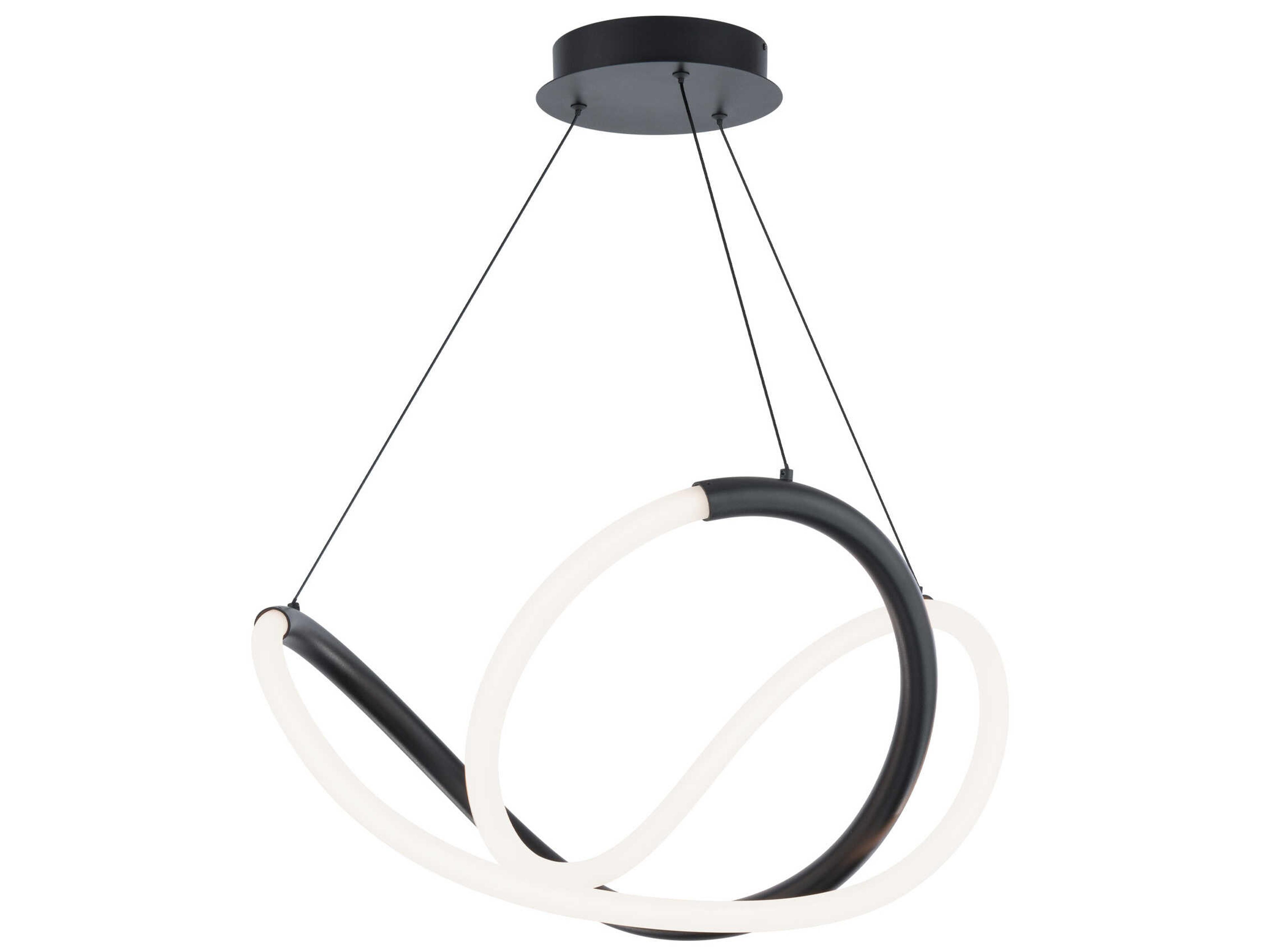 dweLED by WAC Lighting Solo 1-Light Black LED Pendant