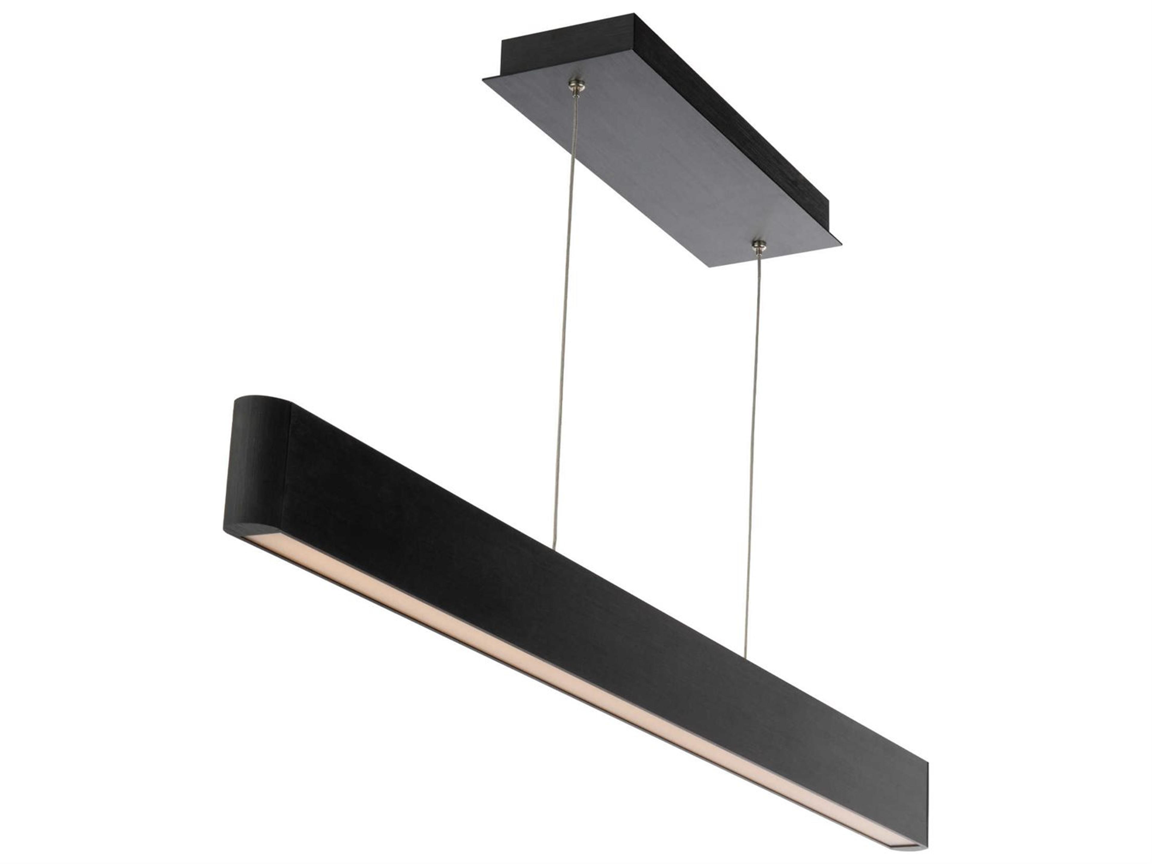 dweLED by WAC Lighting Volo 1-Light Black LED Linear Island Pendant