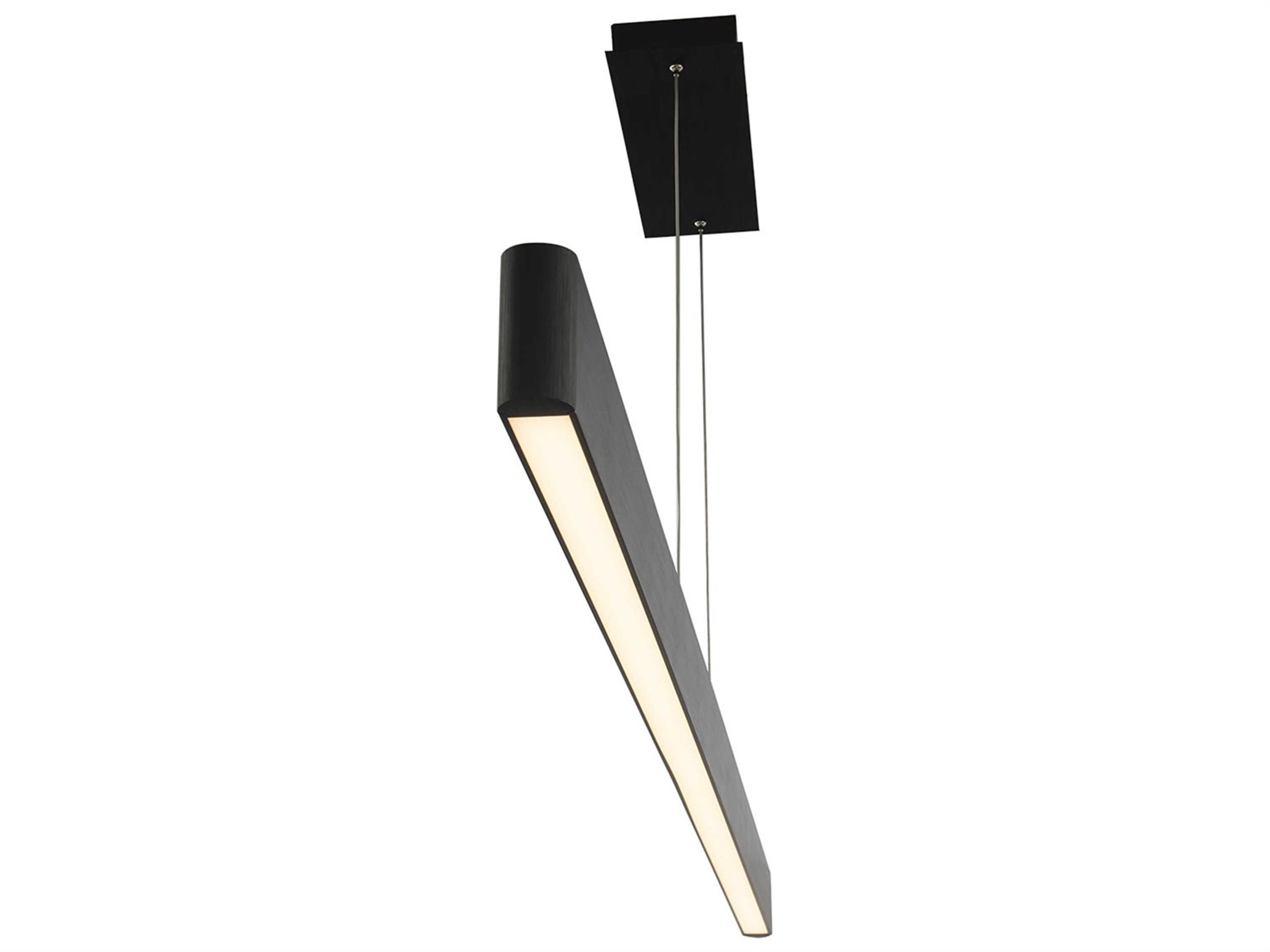 dweLED by WAC Lighting Volo 1-Light Black LED Linear Island Pendant