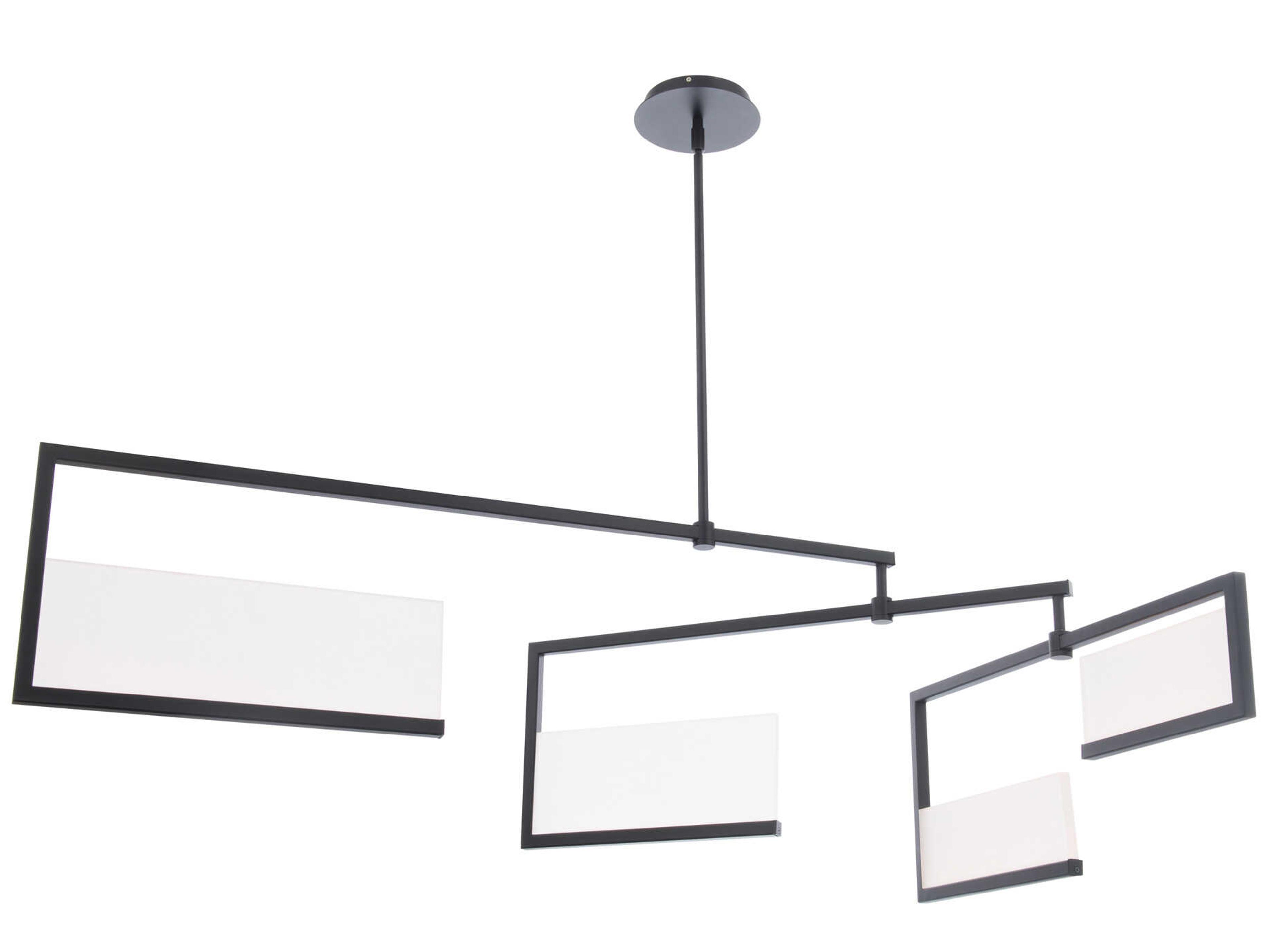 Quartet 4-Light Black LED Island Pendant