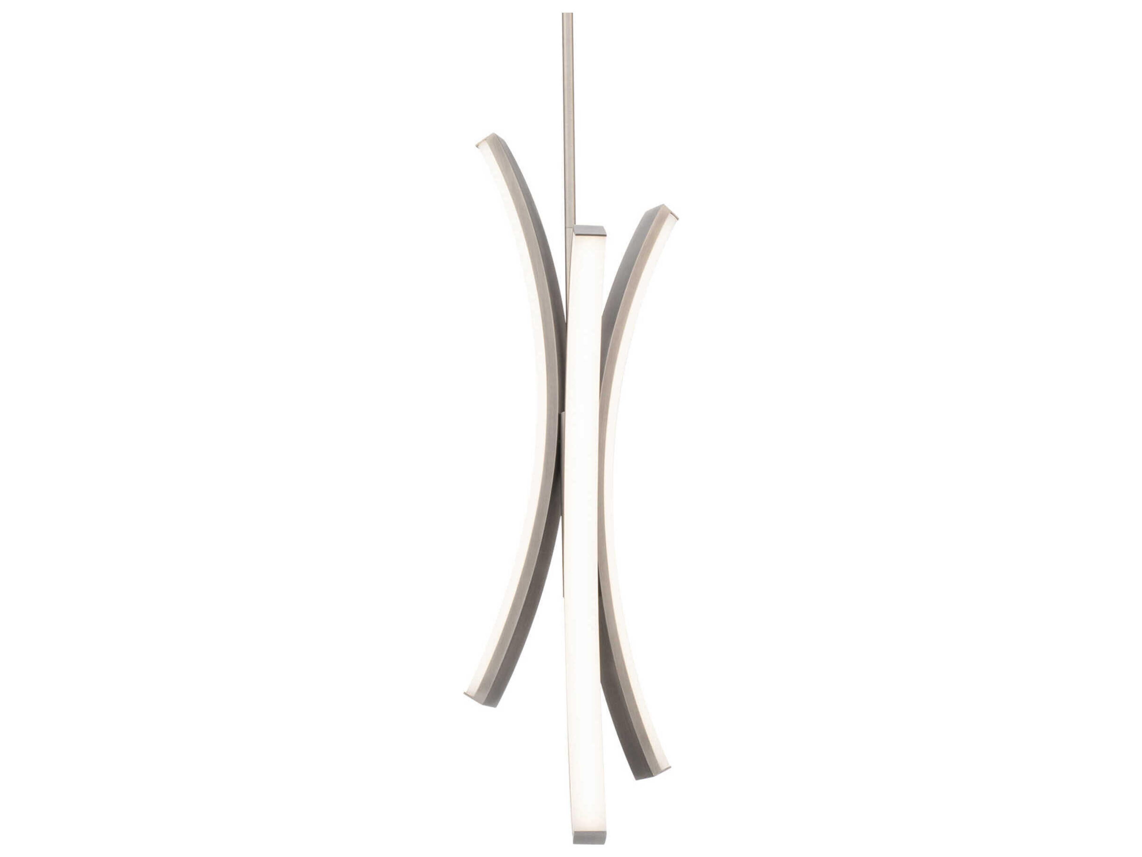 dweLED by WAC Lighting Tusk 3-Light Brushed Nickel Linear Mini Pendant