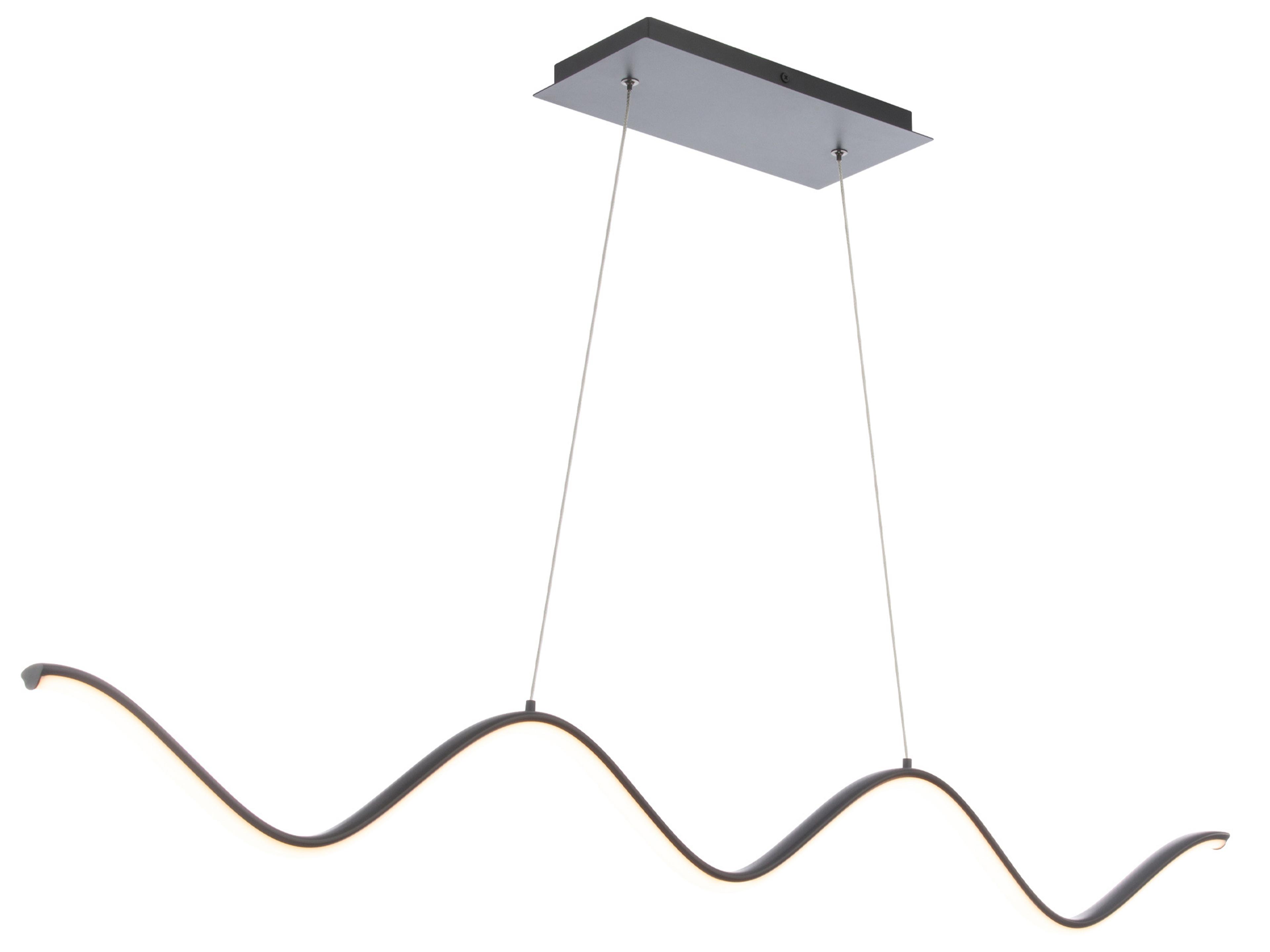 dweLED by WAC Lighting Morae 1-Light Black LED Linear Island Pendant
