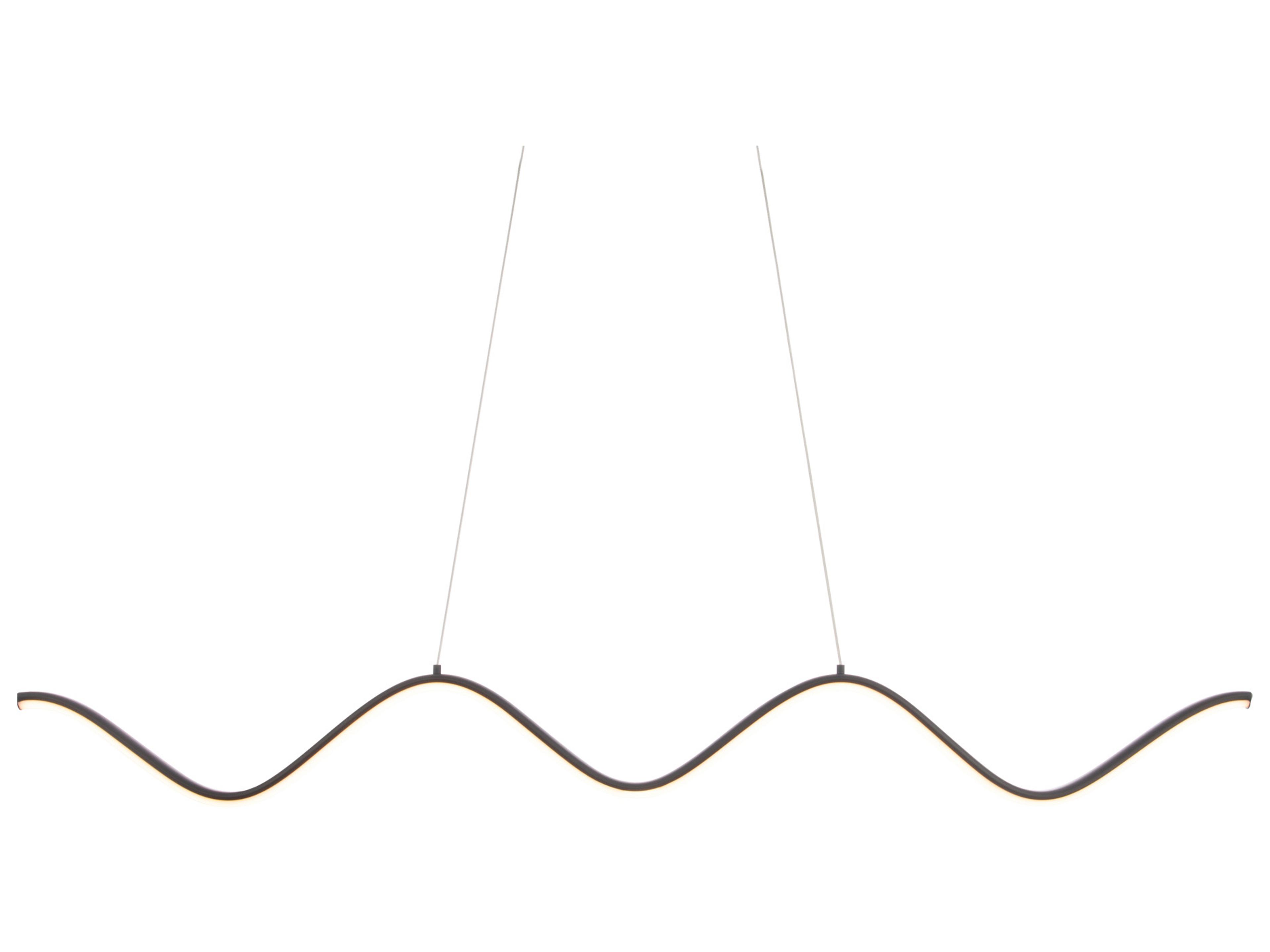 dweLED by WAC Lighting Morae 1-Light Black LED Linear Island Pendant