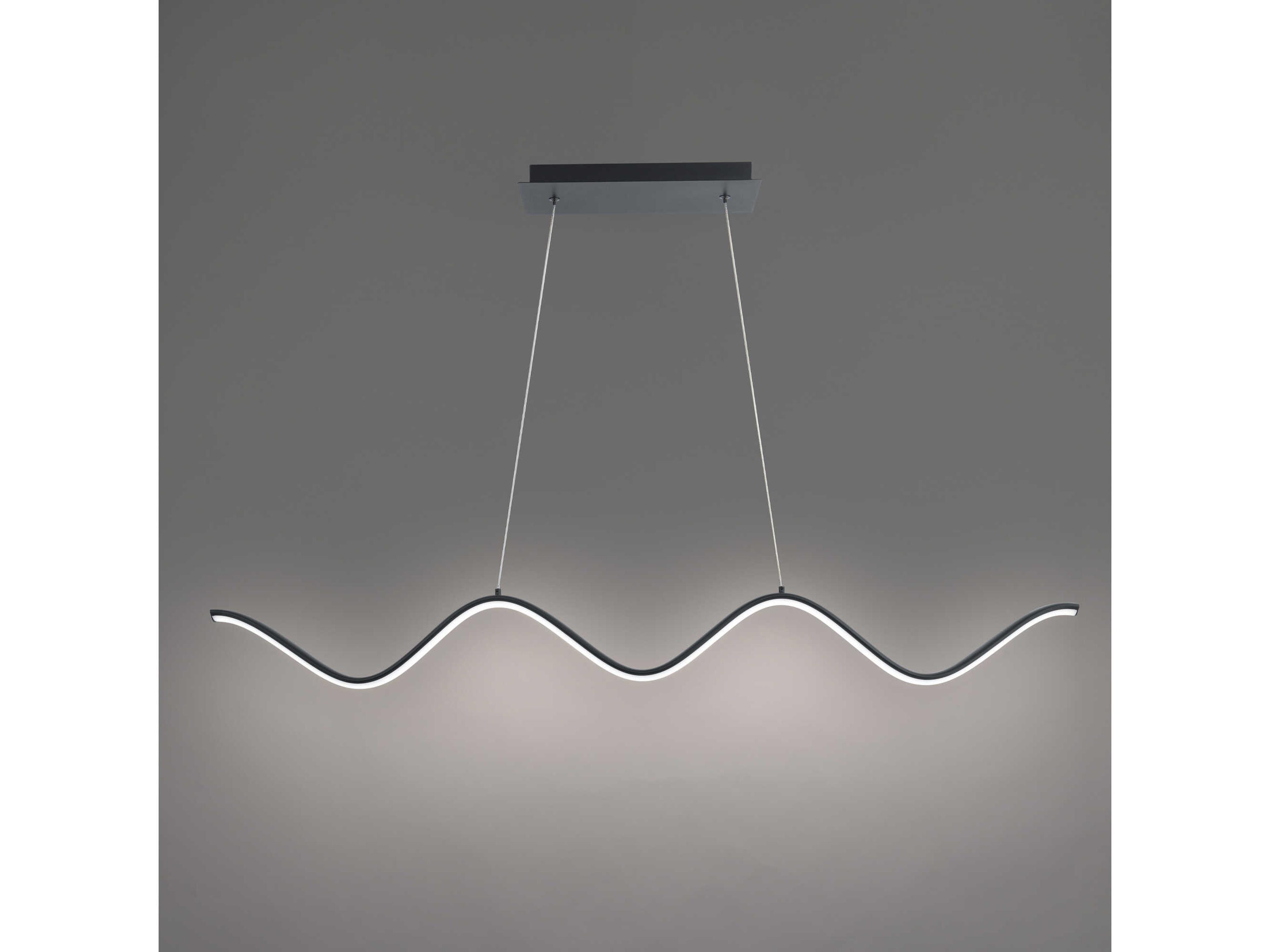 dweLED by WAC Lighting Morae 1-Light Black LED Linear Island Pendant