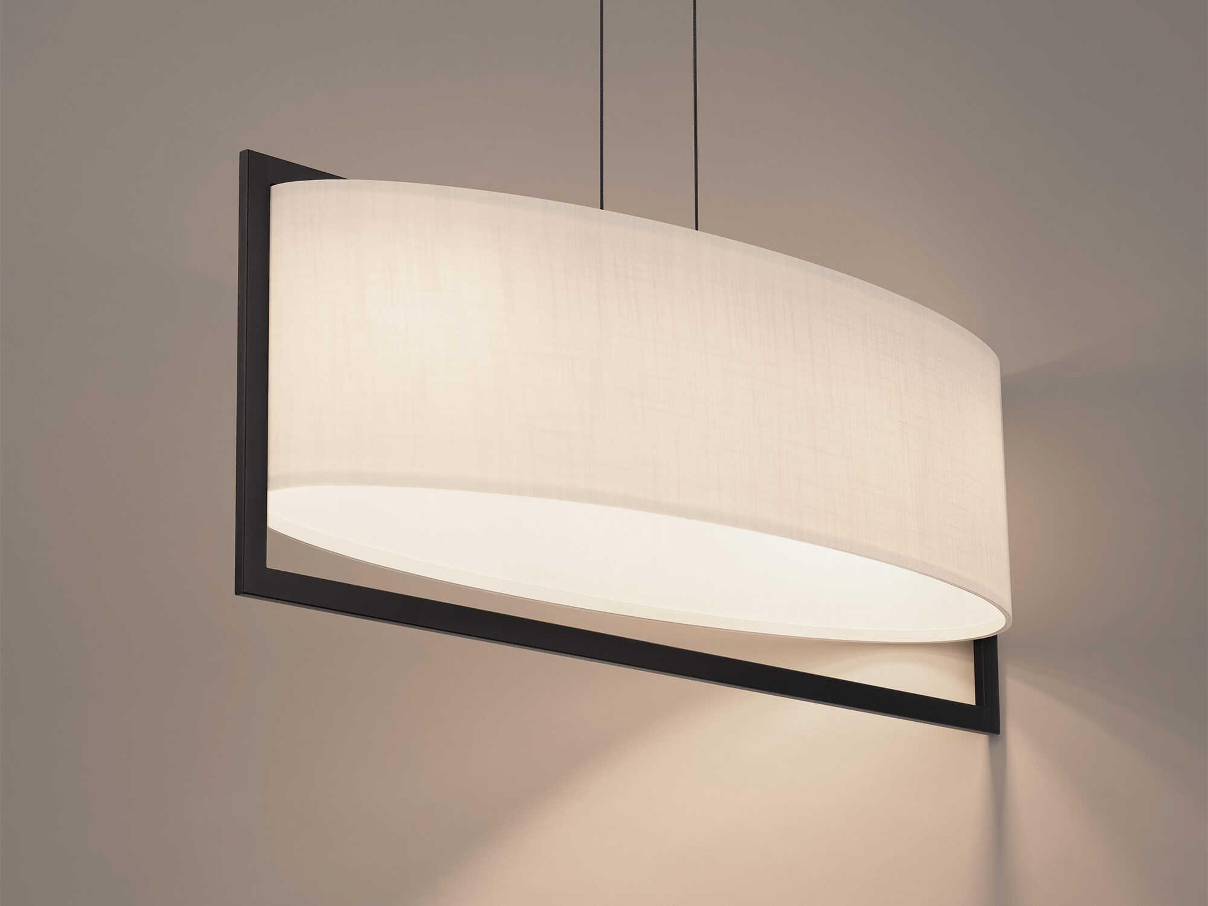 dweLED by WAC Lighting Park Avenue 1-Light Black LED Linear Island Pendant