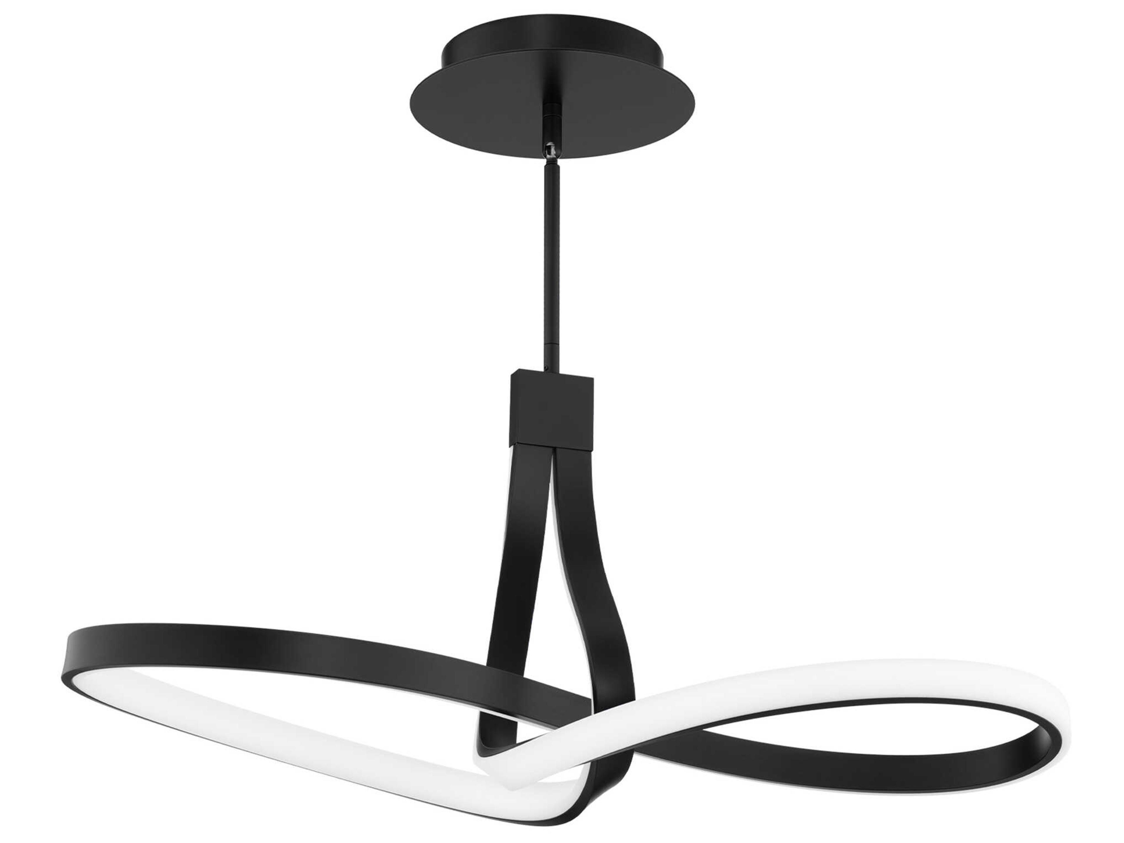 dweLED by WAC Lighting Mobius 1-Light Black Pendant