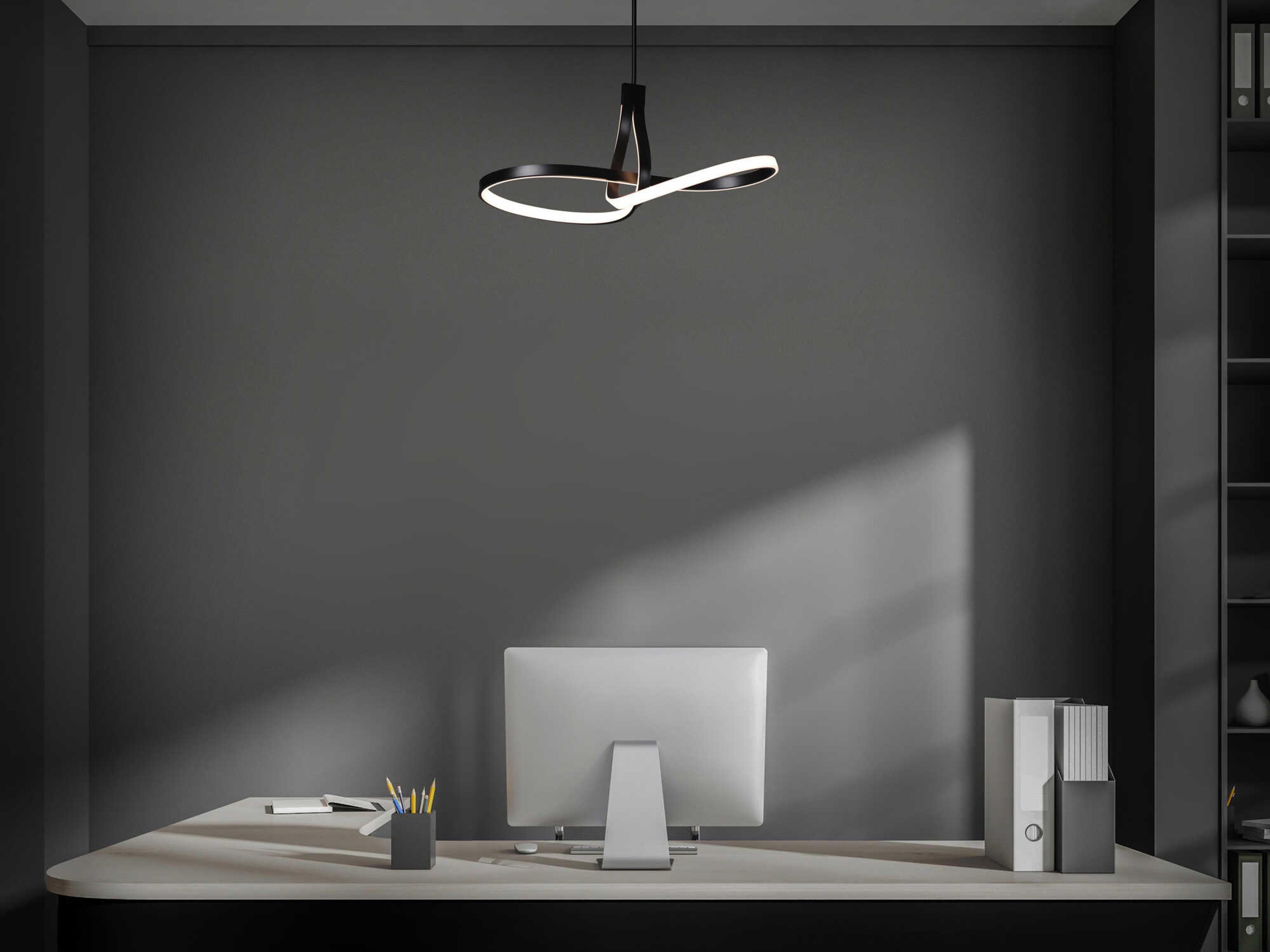 dweLED by WAC Lighting Mobius 1-Light Black Pendant