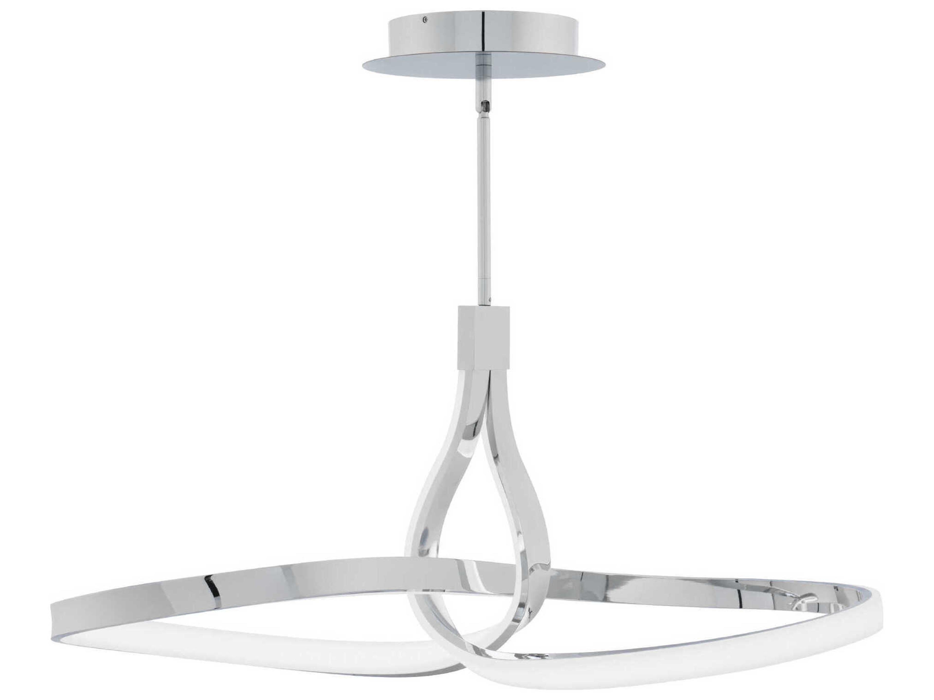 dweLED by WAC Lighting Mobius 1-Light Chrome Pendant