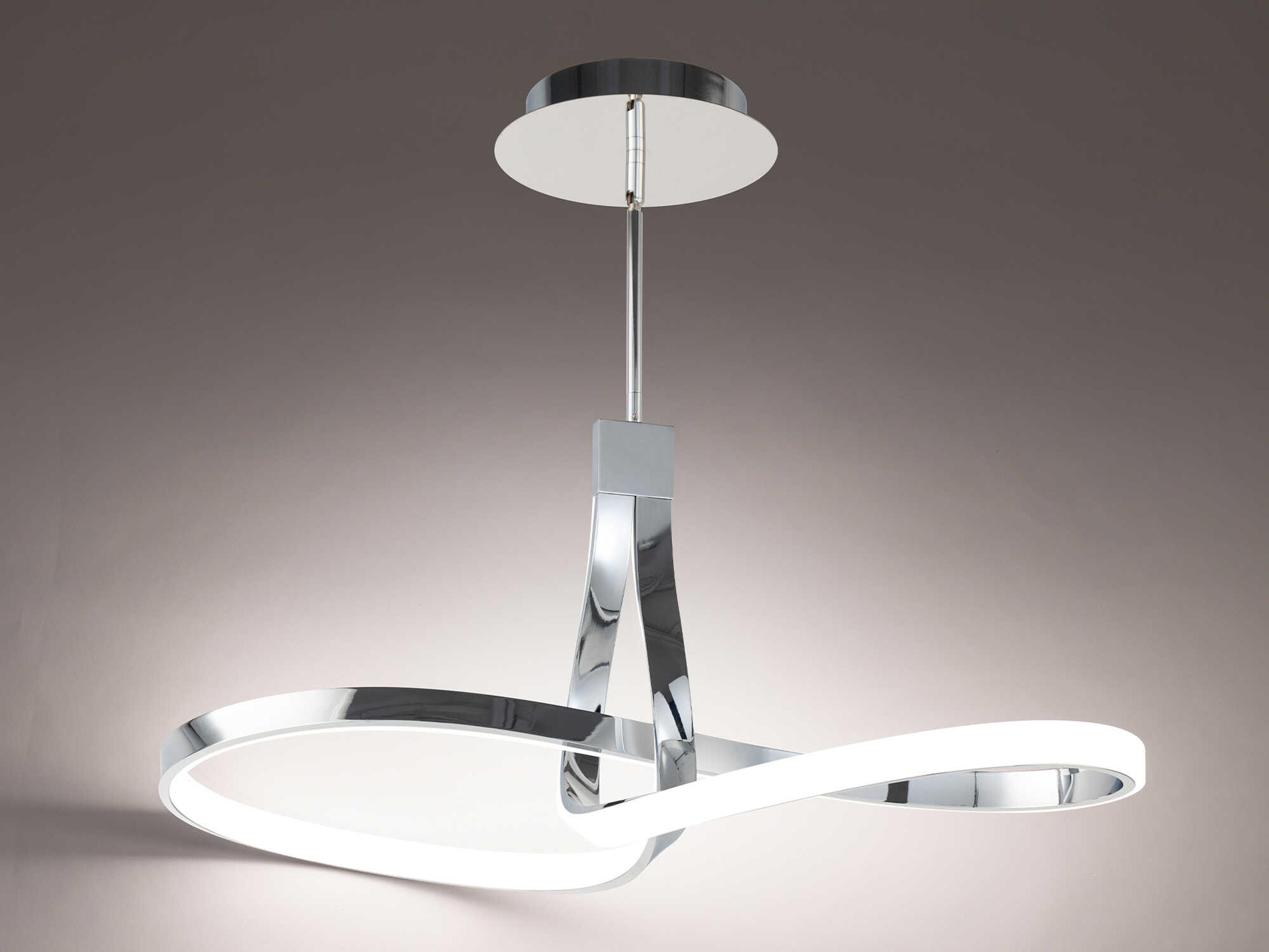 dweLED by WAC Lighting Mobius 1-Light Chrome Pendant