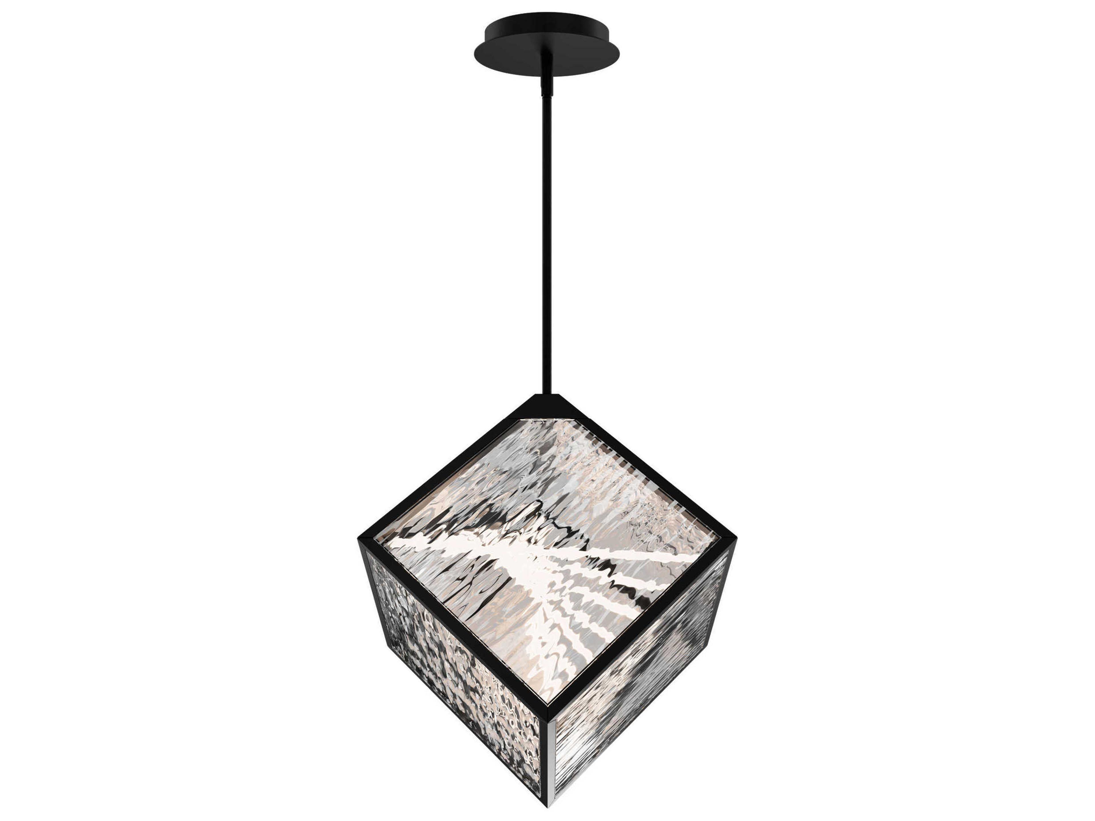 dweLED by WAC Lighting Dyce 1-Light Black Geometric Pendant