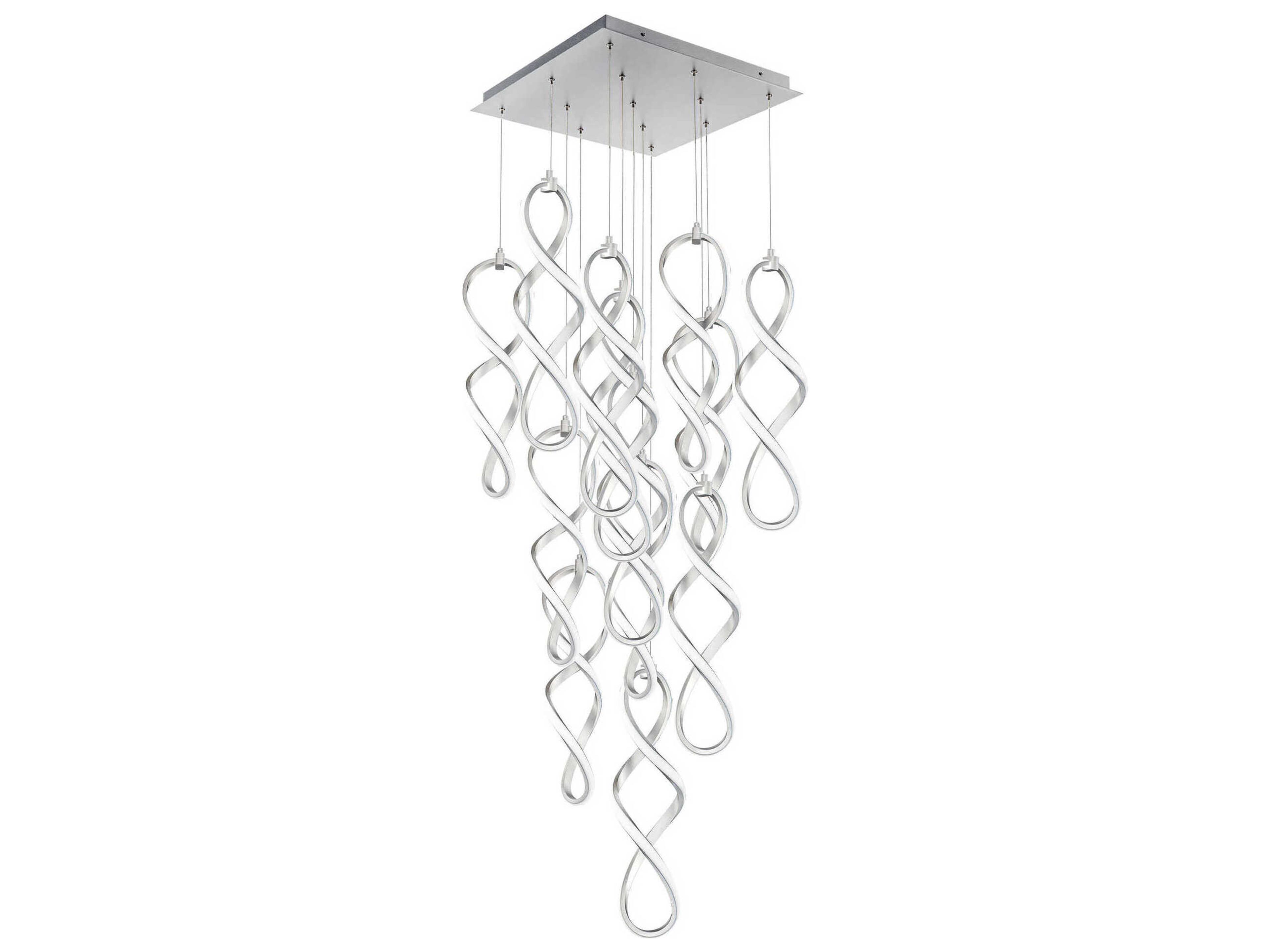 Interlace 13-Light Chrome Pendant