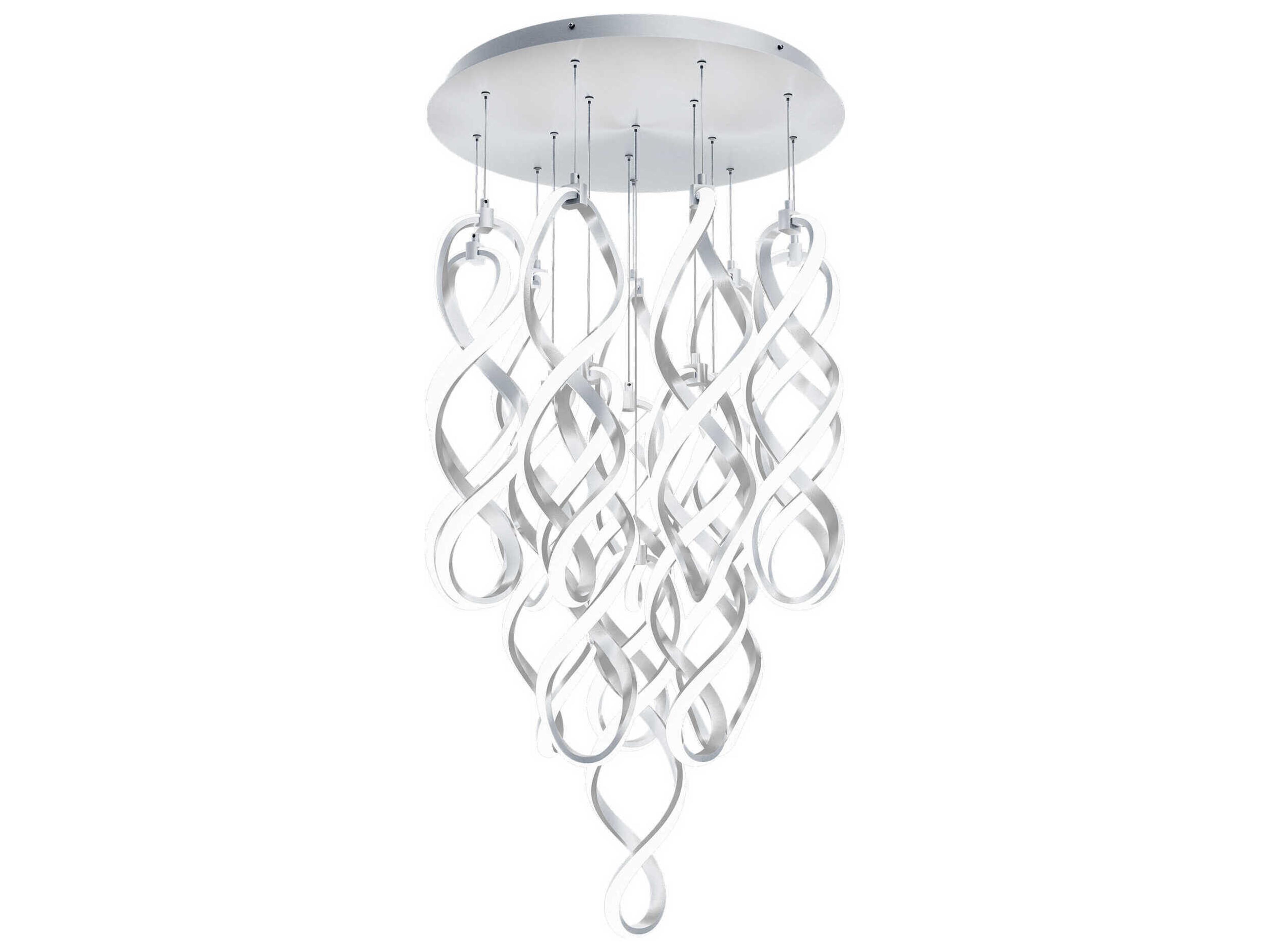 Interlace 15-Light Chrome Pendant