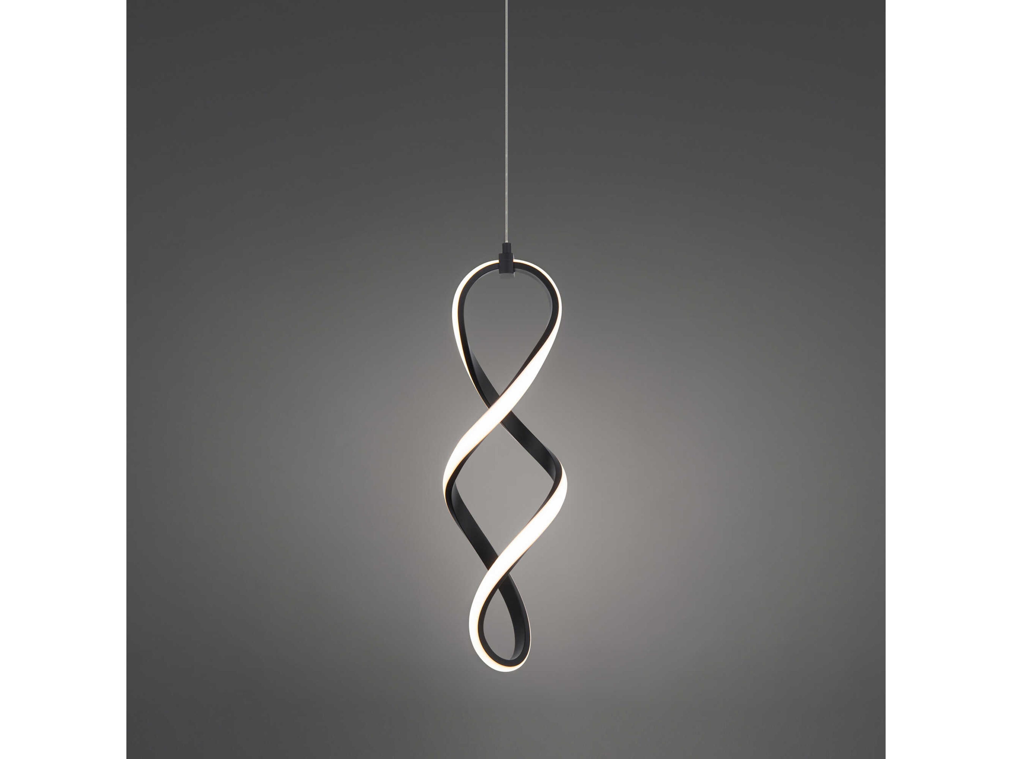 dweLED by WAC Lighting Interlace 1-Light Black LED Mini Pendant