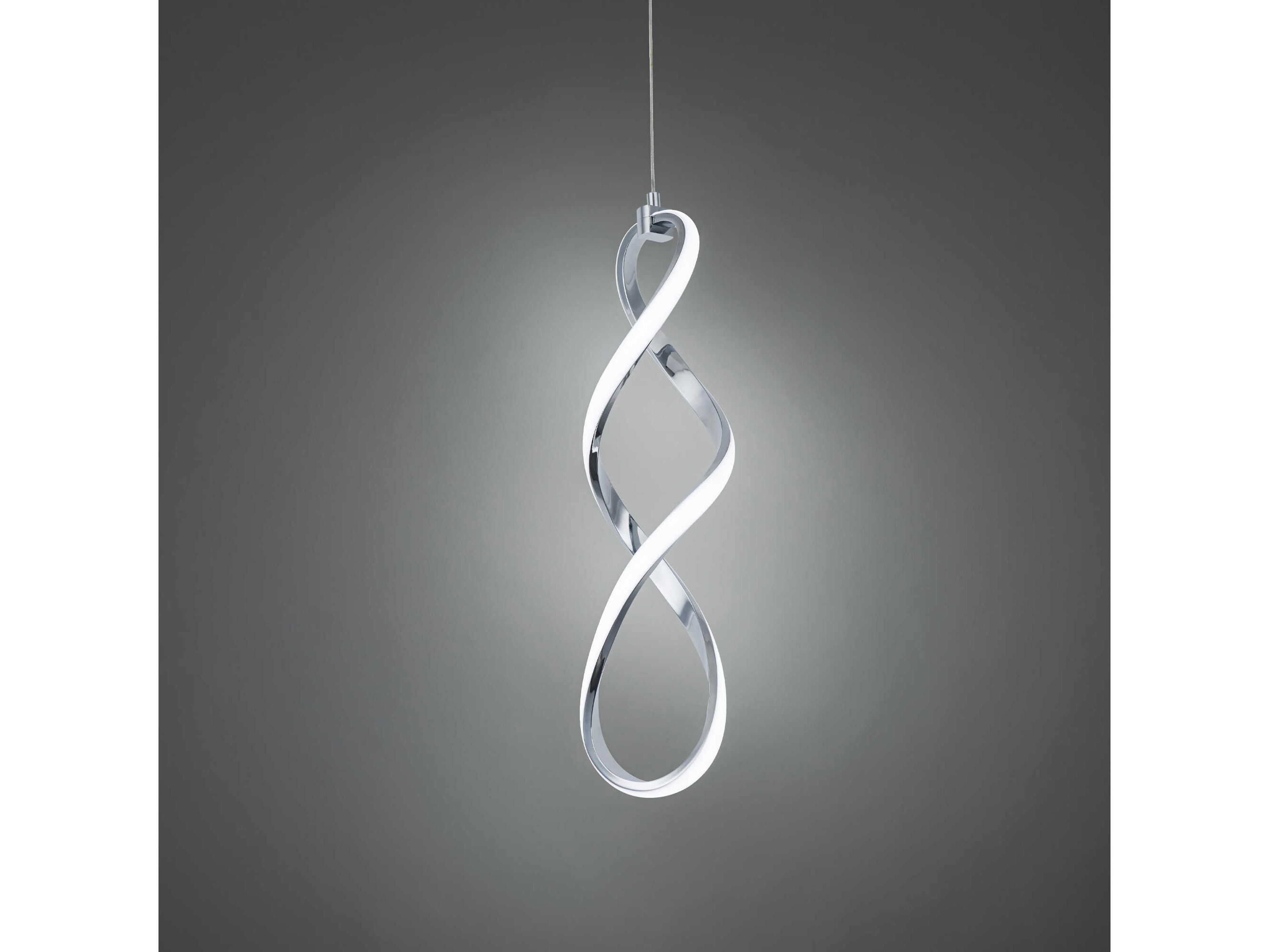 dweLED by WAC Lighting Interlace 1-Light Chrome LED Mini Pendant