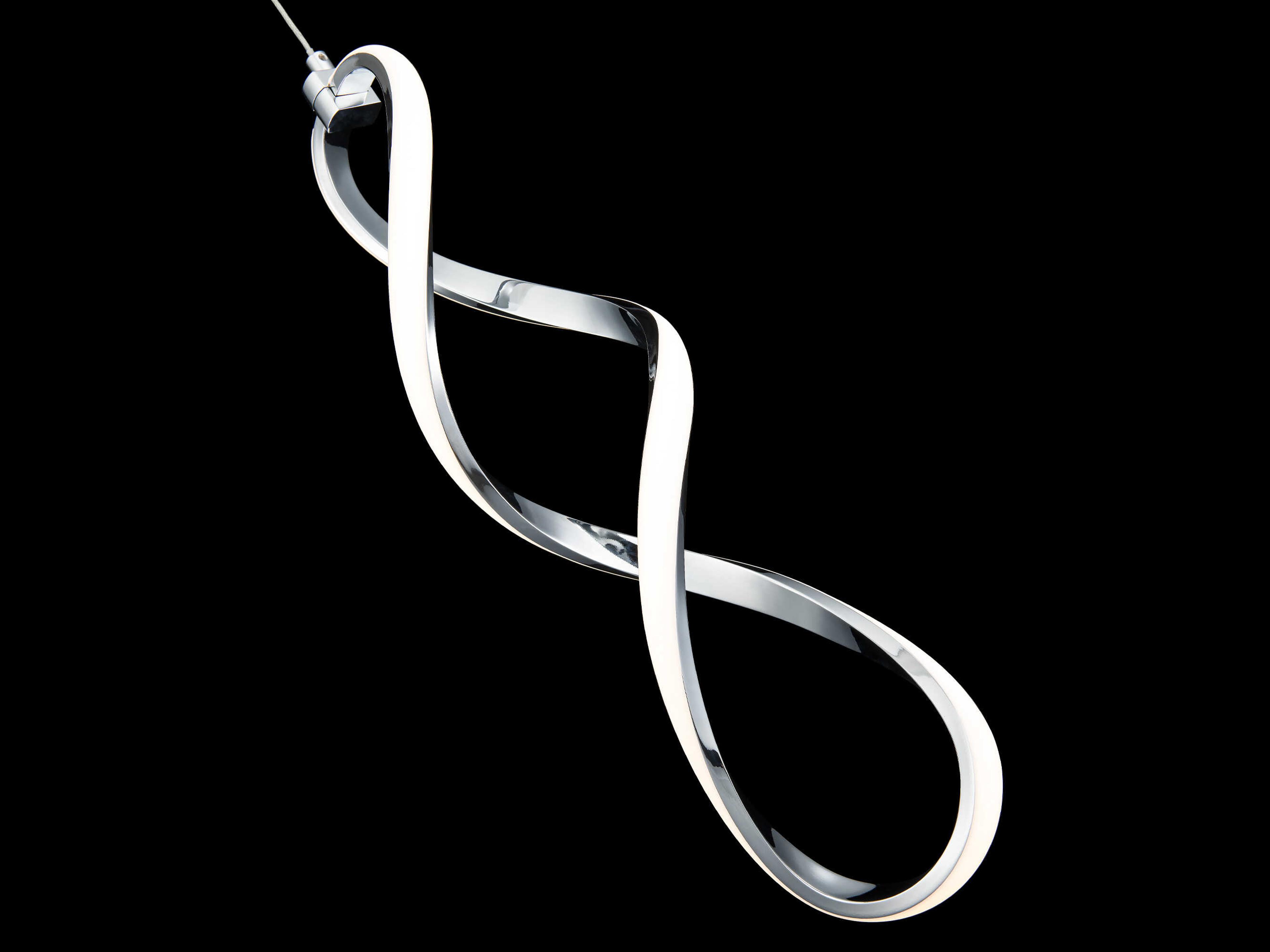 dweLED by WAC Lighting Interlace 1-Light Chrome LED Mini Pendant