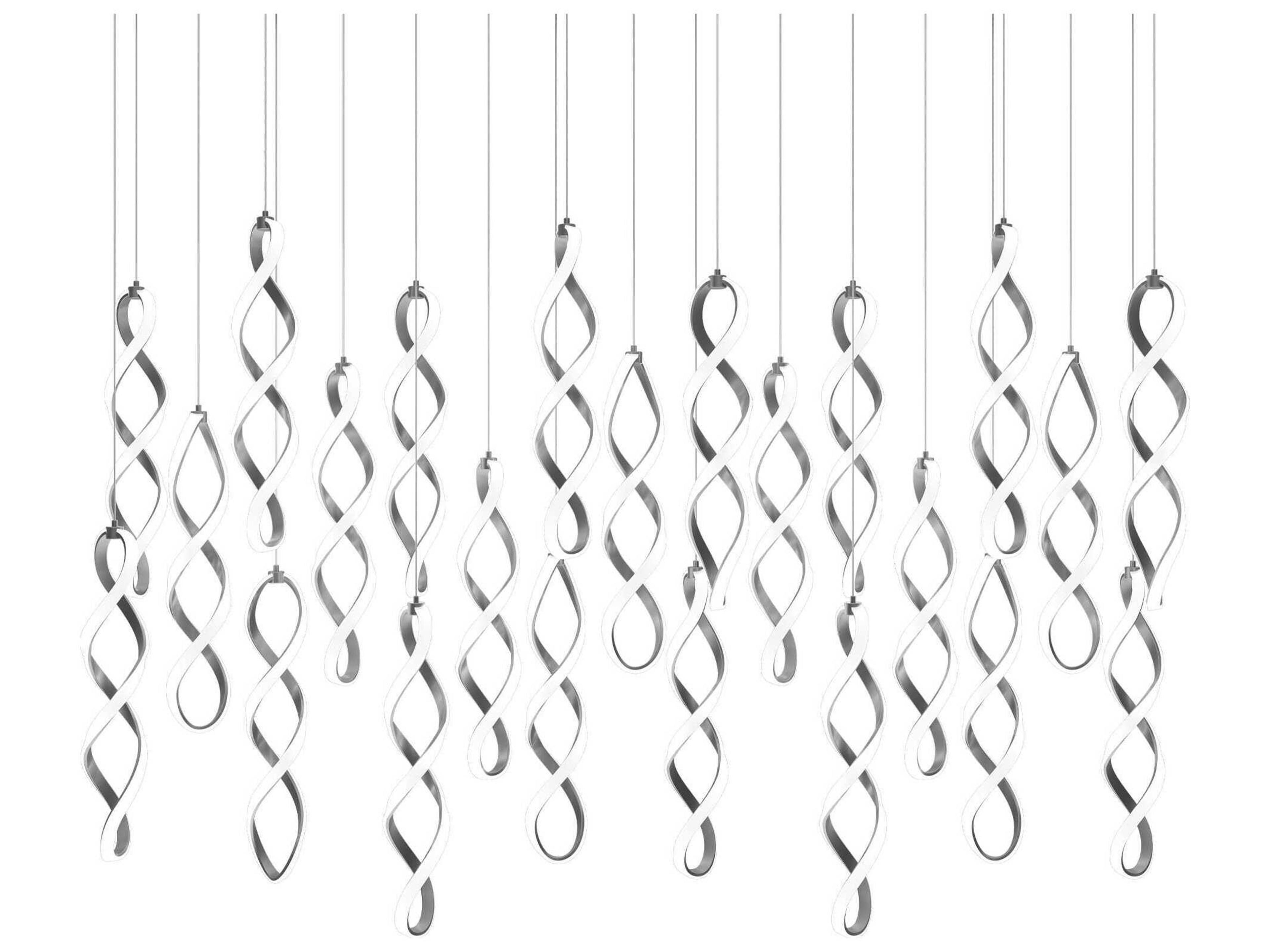 Interlace 3-Light Chrome Island Pendant