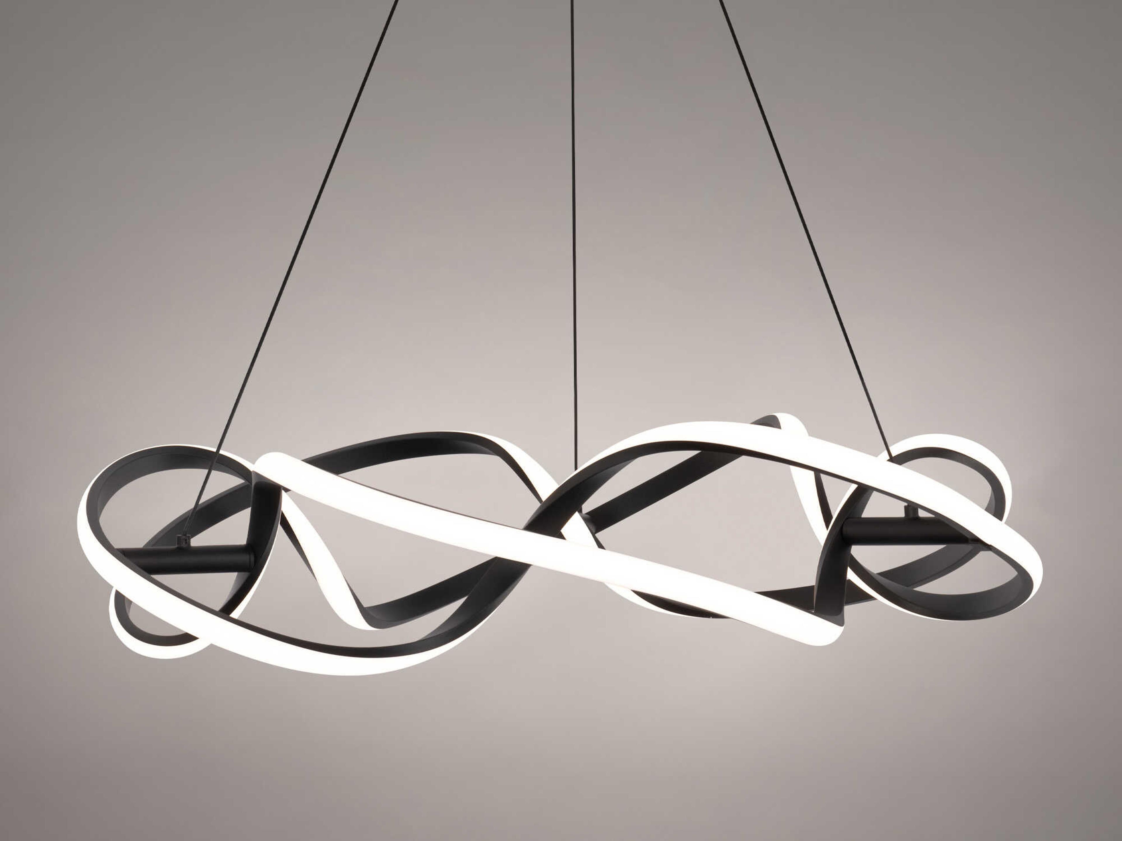 dweLED by WAC Lighting Interlace 1-Light Black LED Pendant