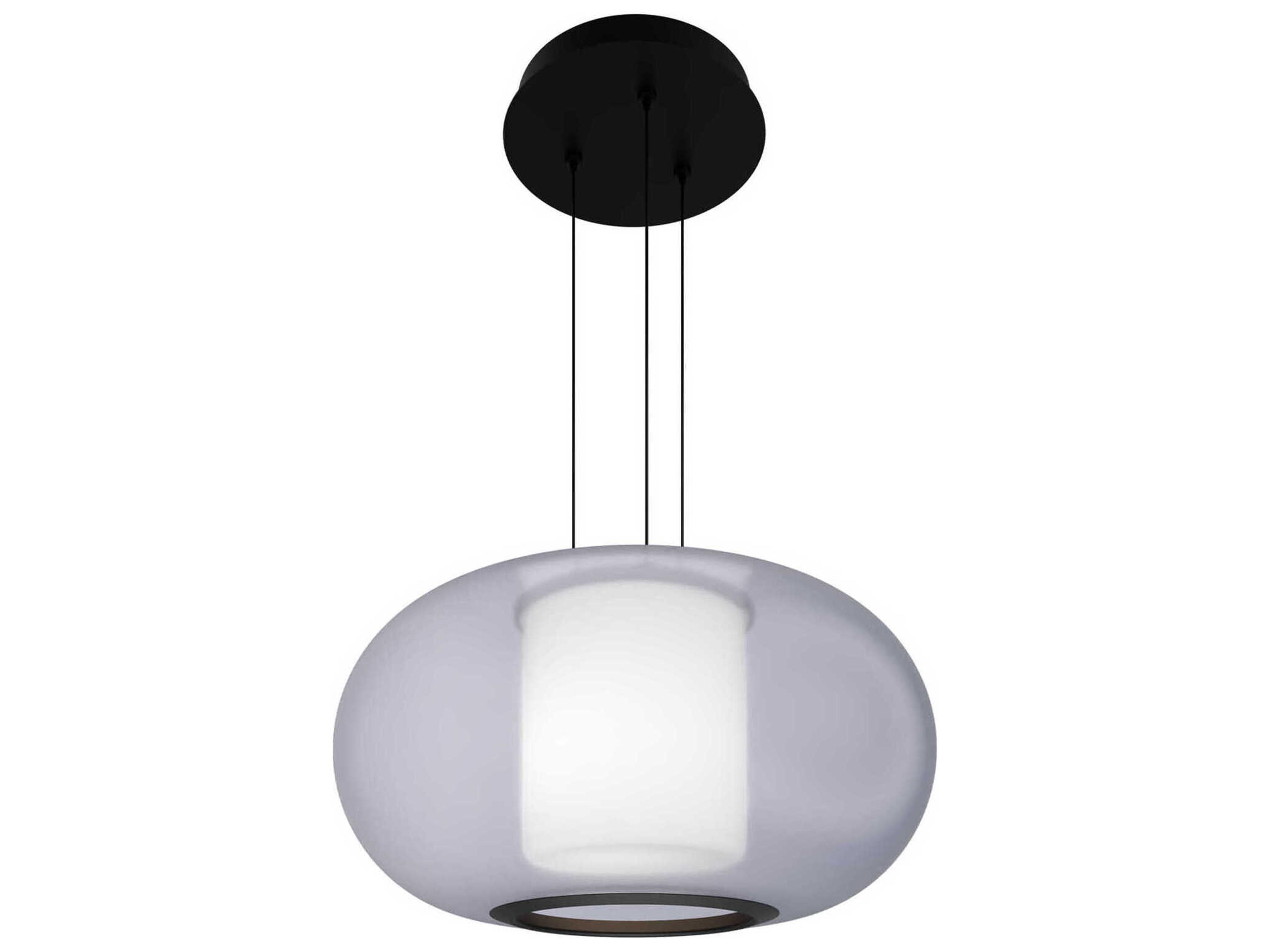 Doma 1-Light Black Round Pendant