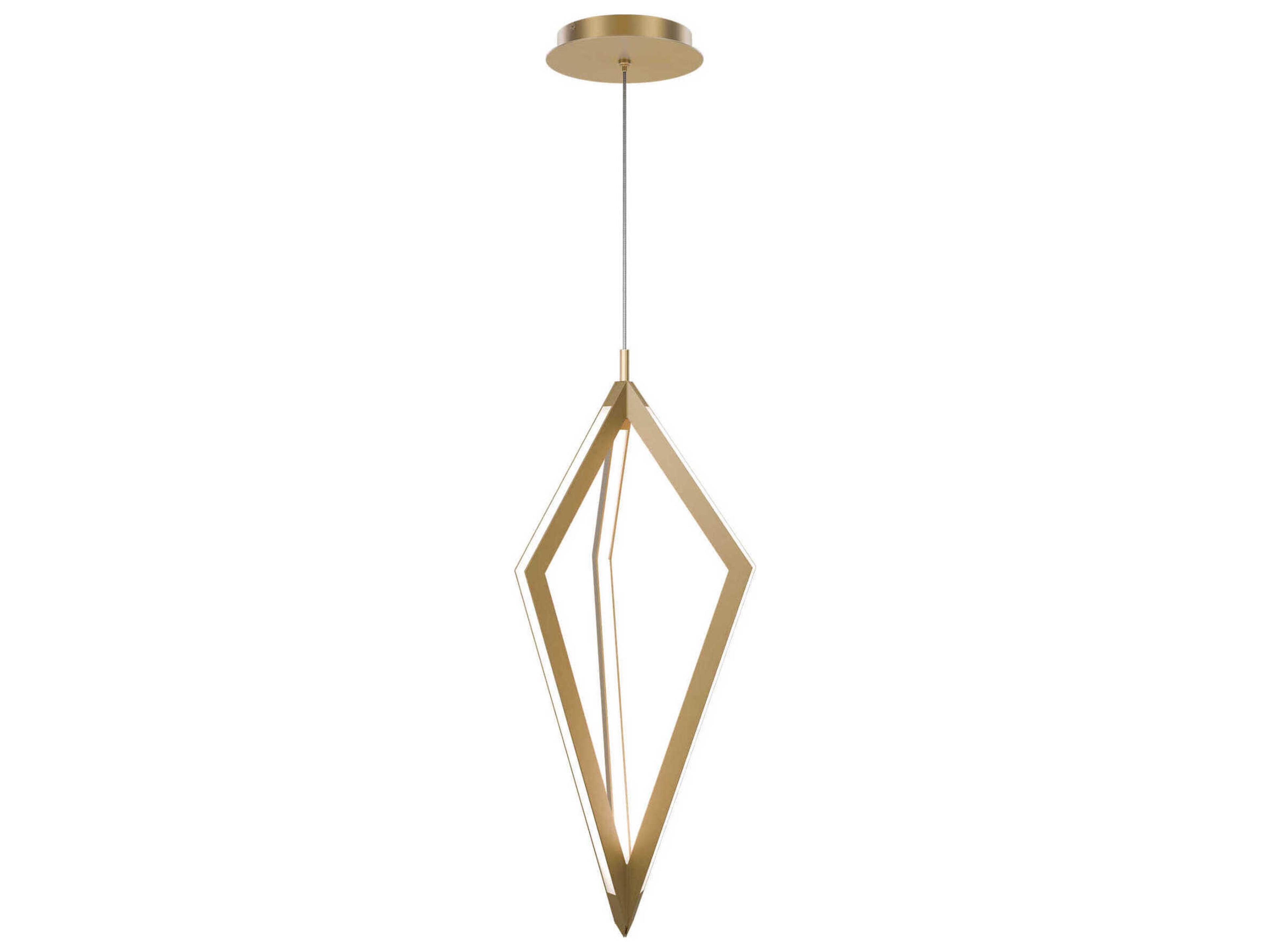 Tribeca 3-Light Aged Brass Geometric Mini Pendant