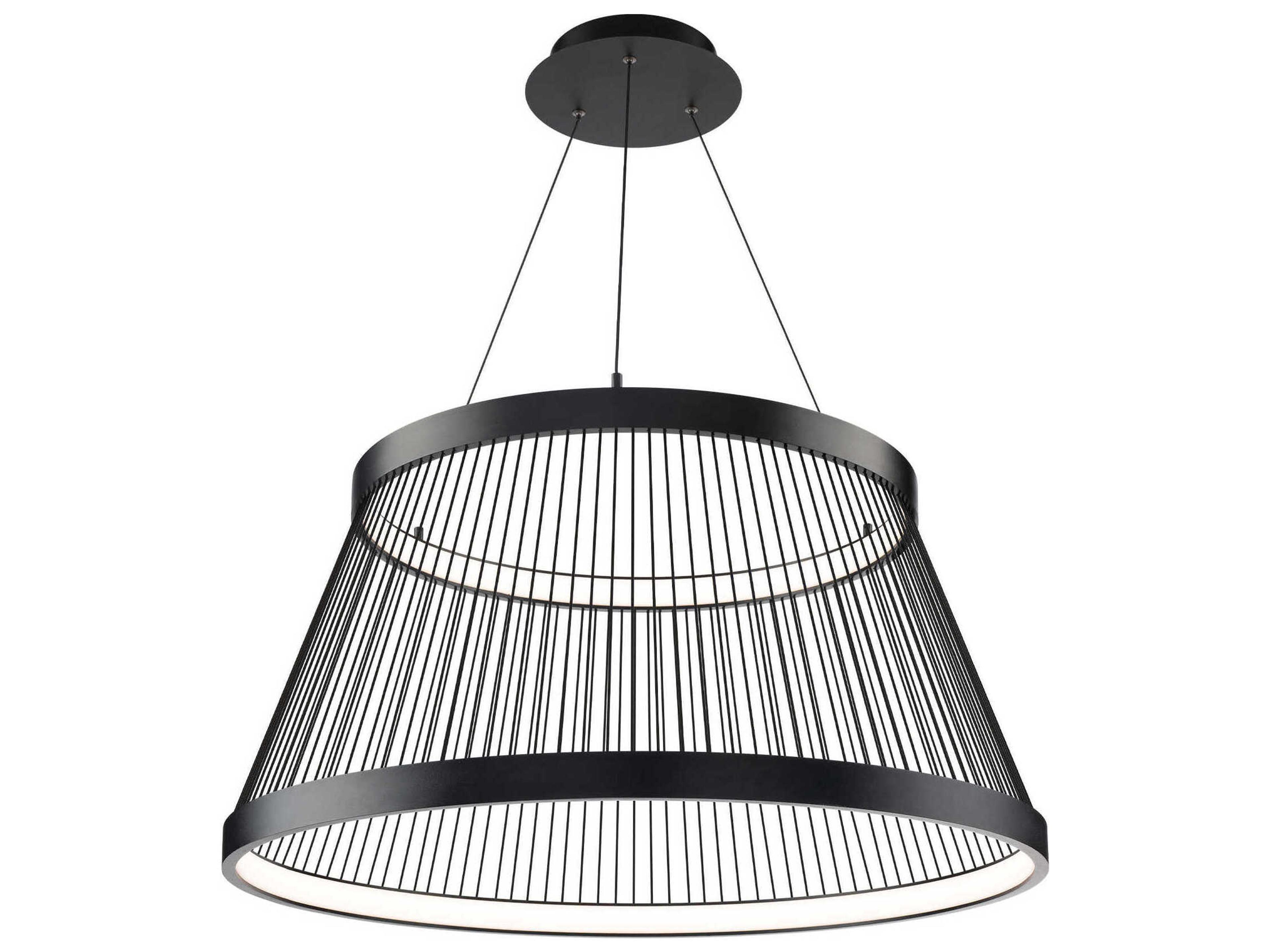 Grohle 2-Light Black Empire Pendant