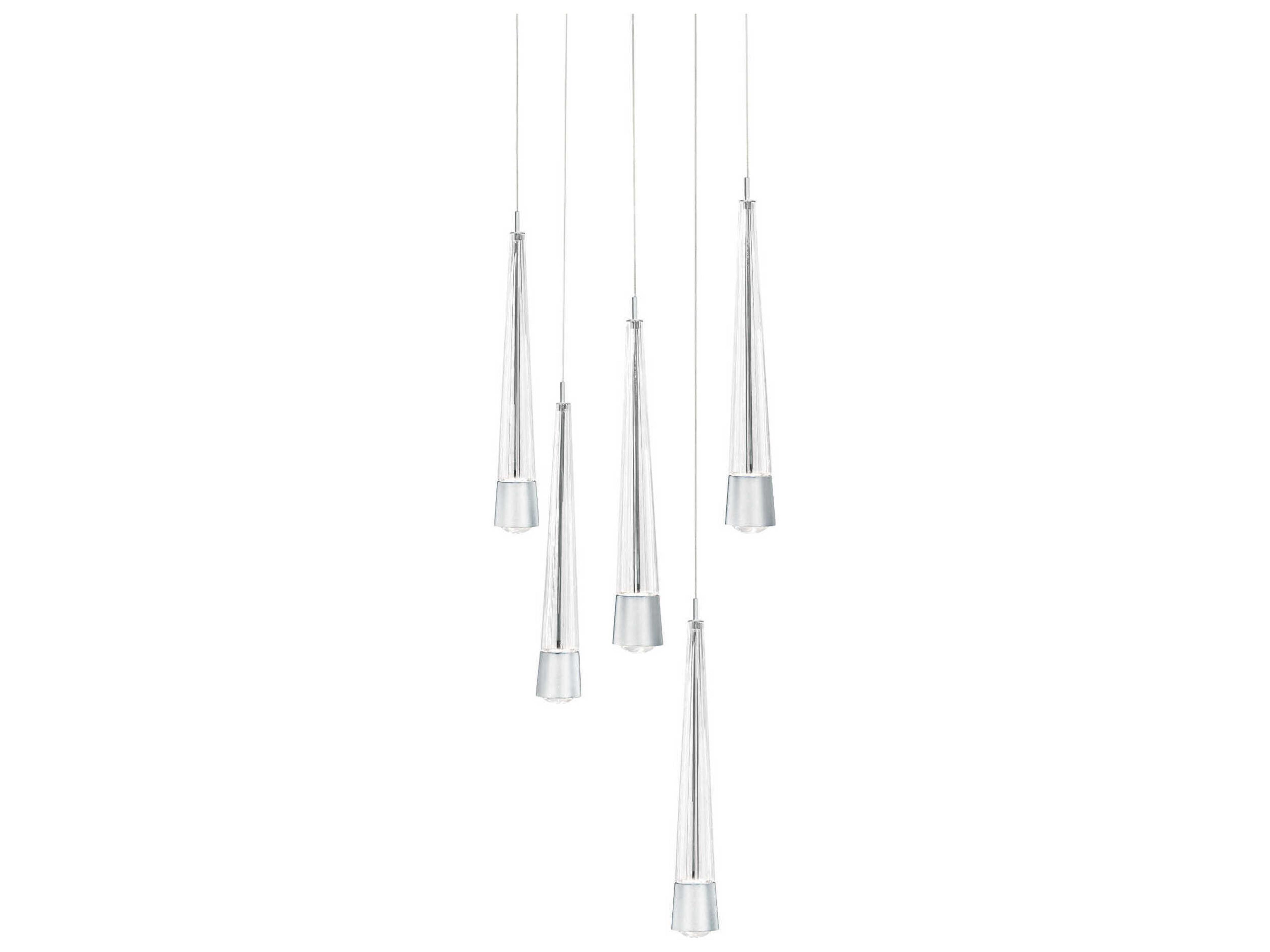 Quill 5-Light Chrome Linear Pendant