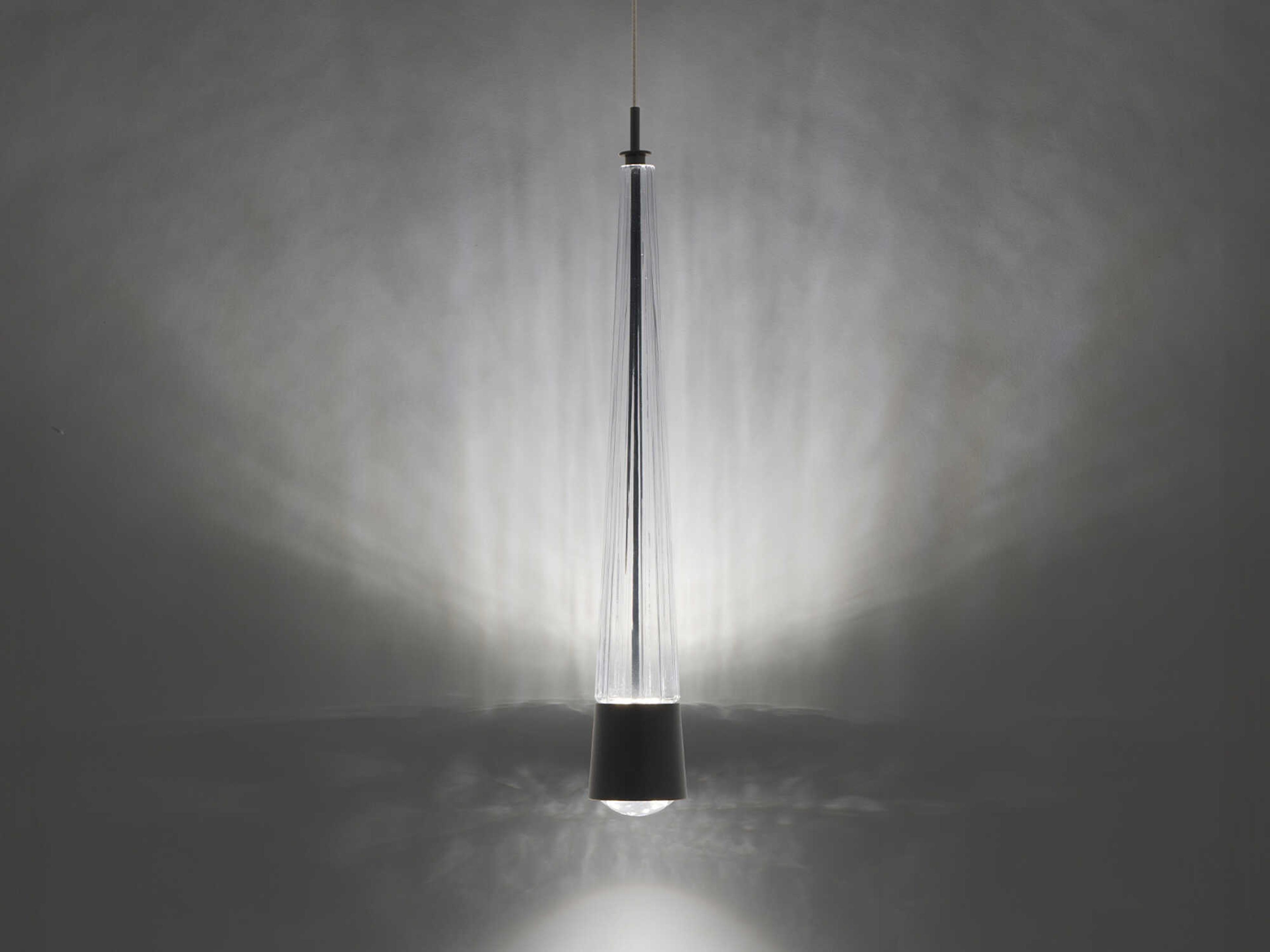 dweLED by WAC Lighting Quill 1-Light Black Mini Pendant