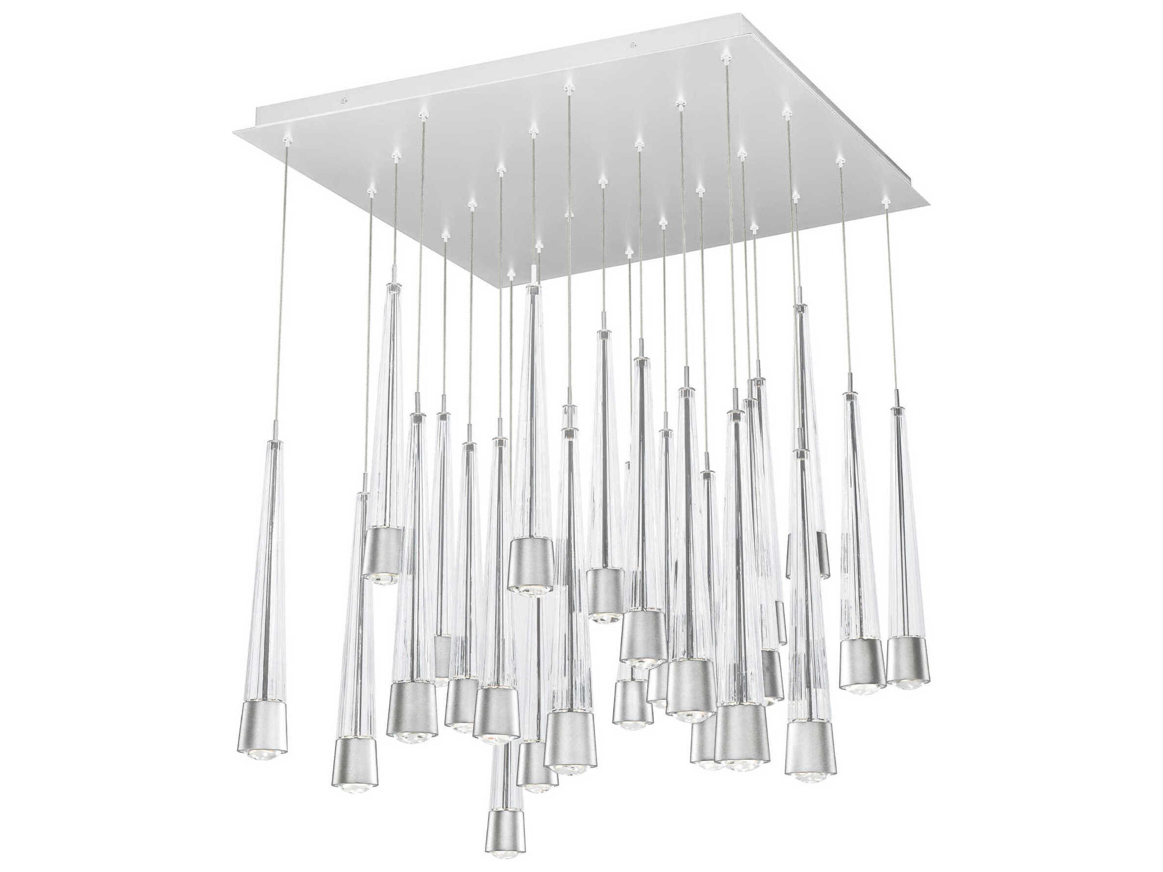 Quill 25-Light Chrome Linear Pendant