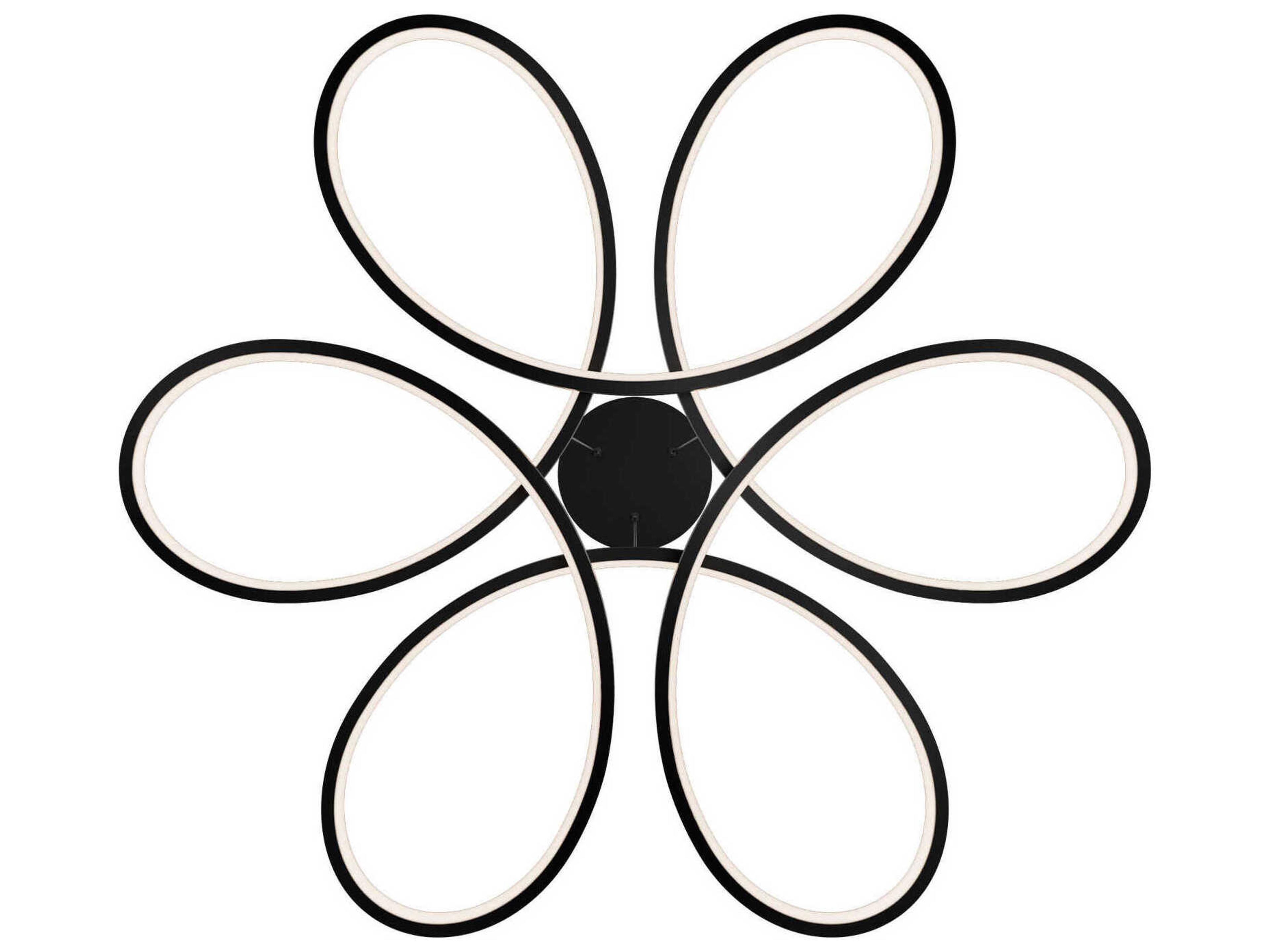 dweLED by WAC Lighting Klover 1-Light Black Pendant