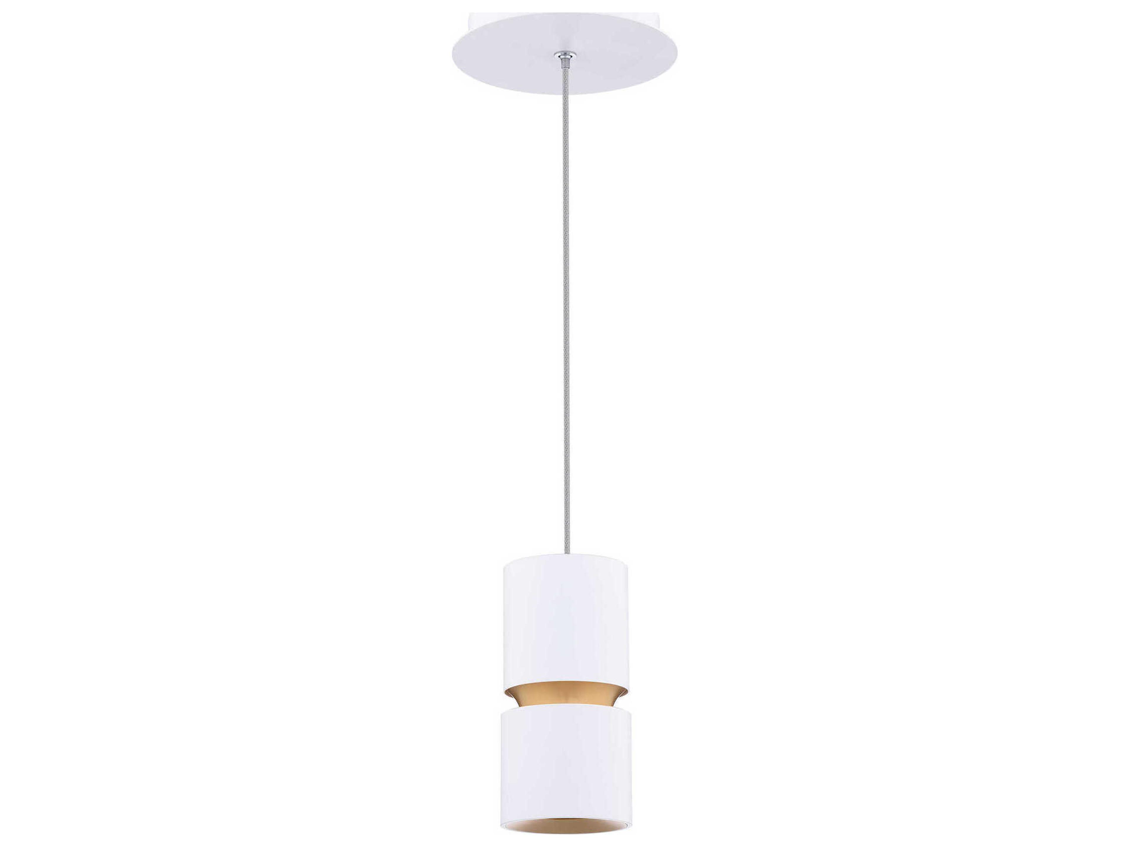 dweLED by WAC Lighting Pedistal 1-Light White Linear Mini Pendant