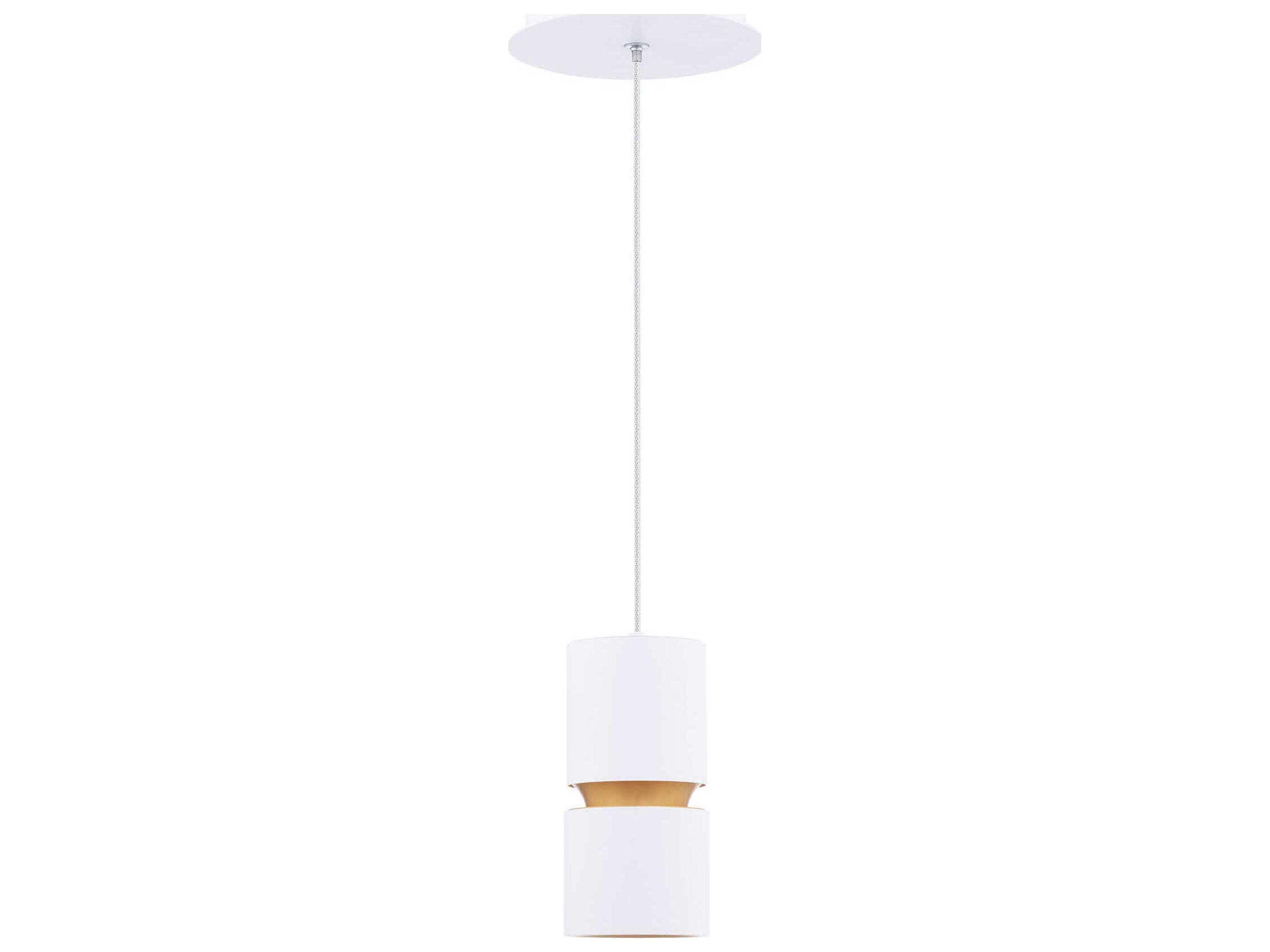 dweLED by WAC Lighting Pedistal 1-Light White Linear Mini Pendant