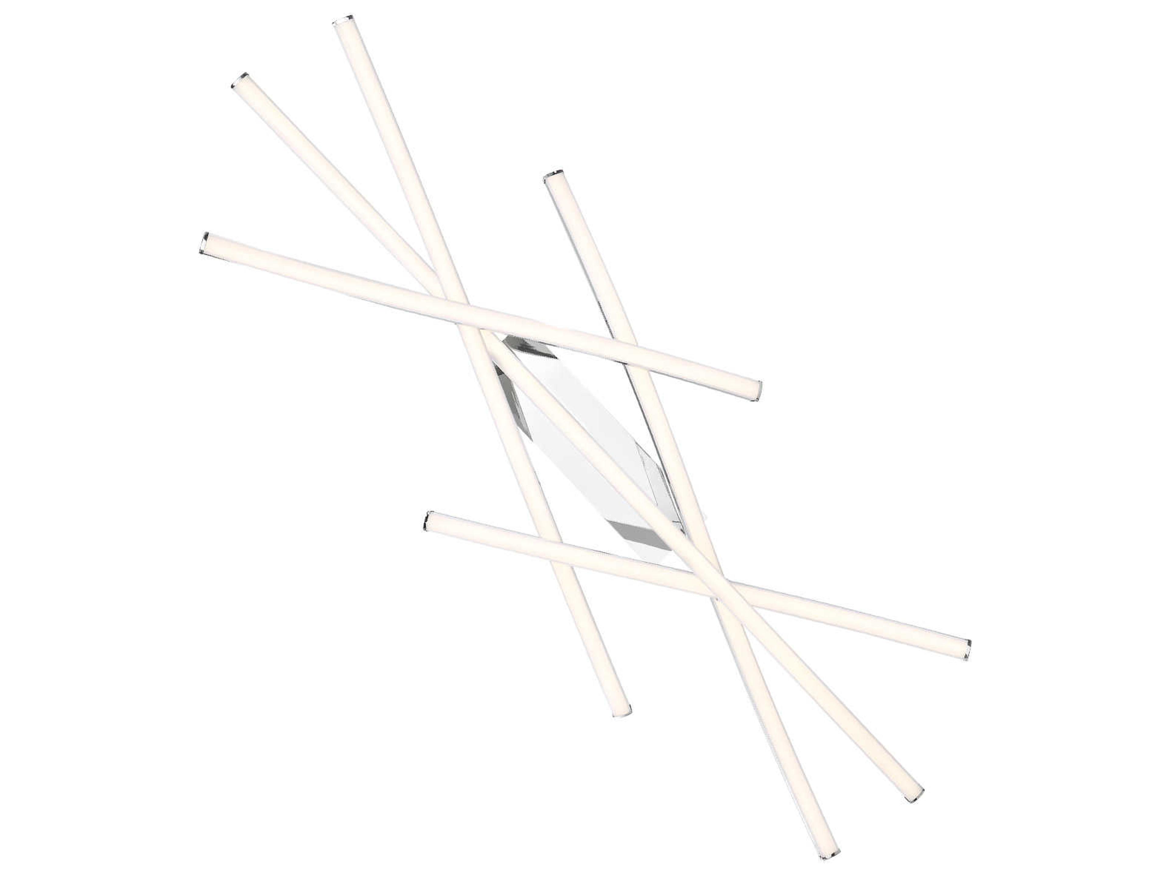 dweLED by WAC Lighting Divergence 9-Light Chrome LED Pendant