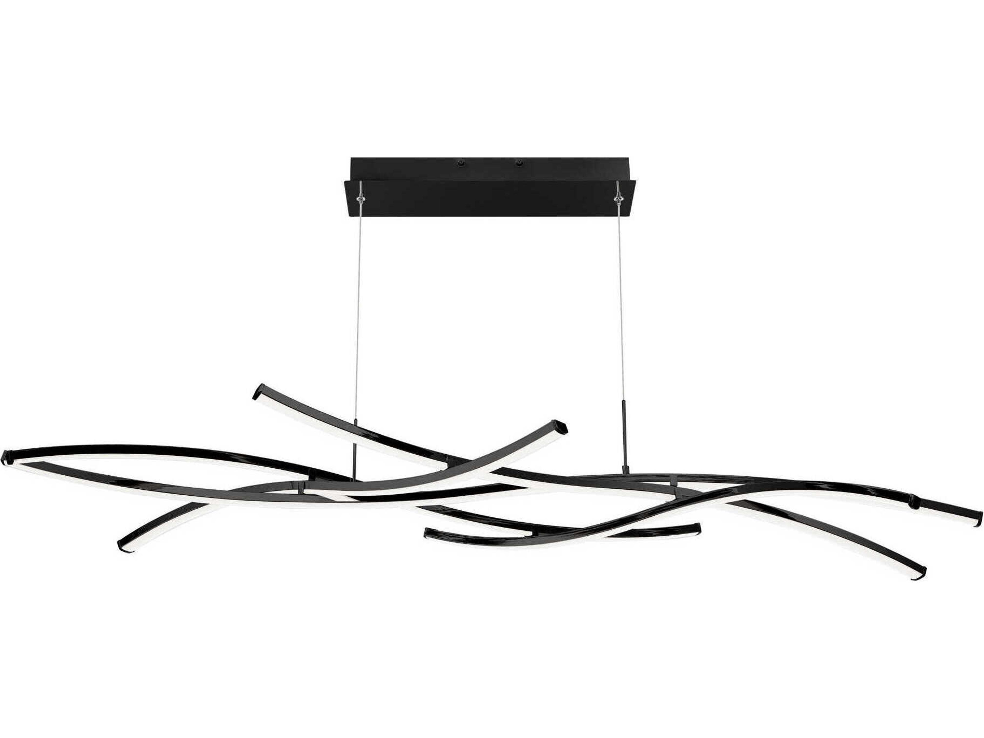 Divergence LED Chandelier 64-Inch Abstract Linear