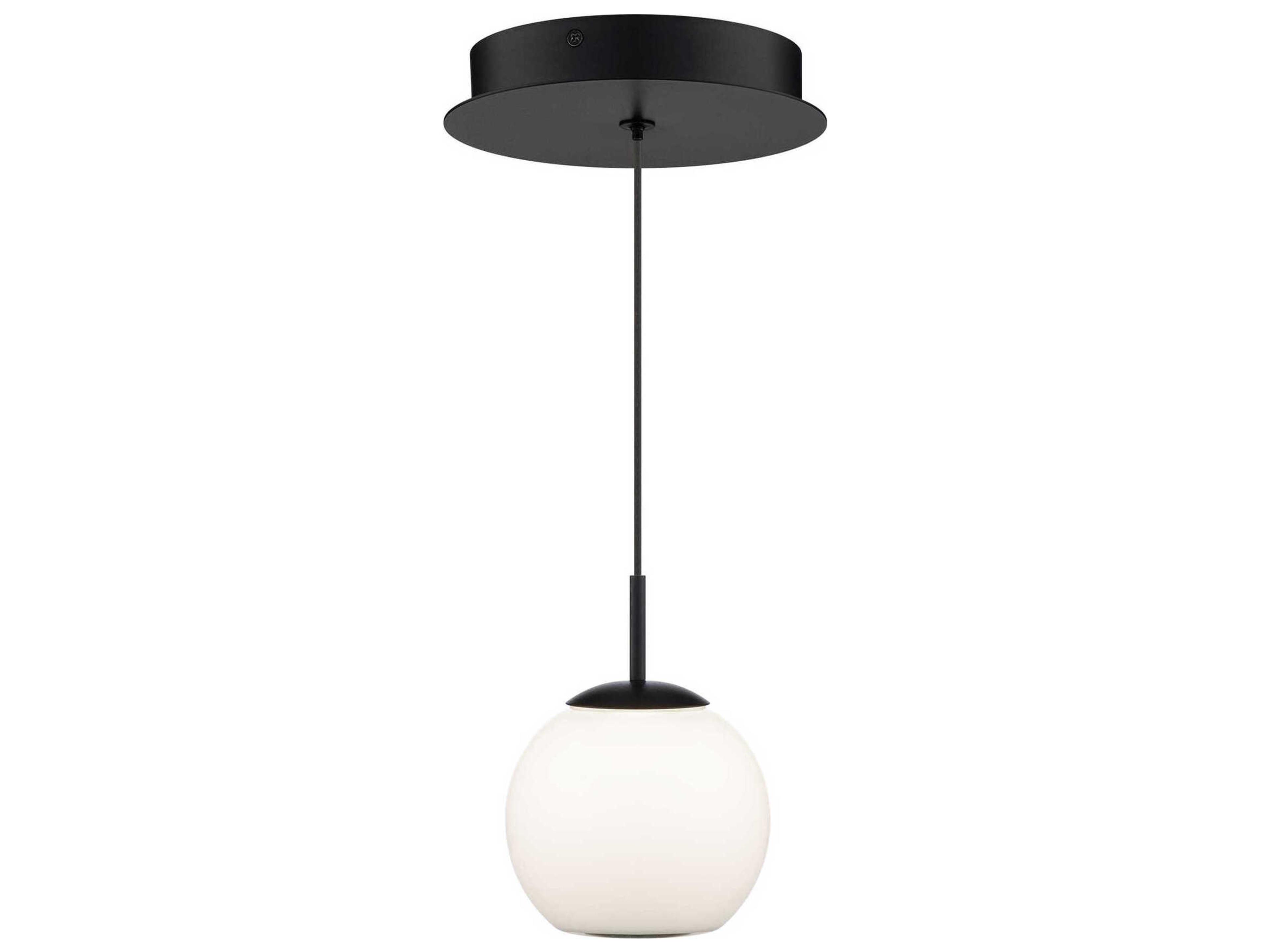 dweLED by WAC Lighting Close Encounters 1-Light White Globe Mini Pendant