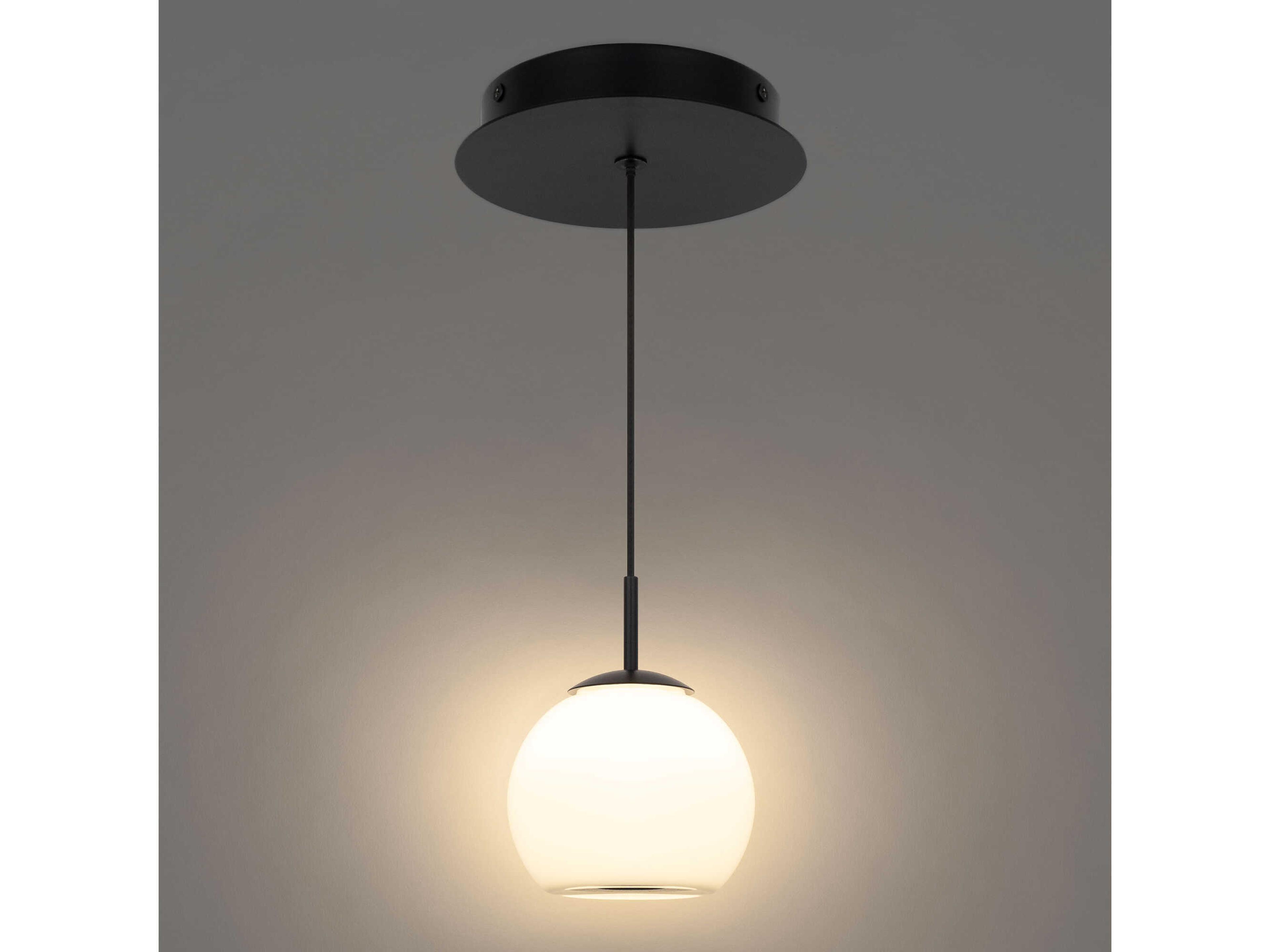 dweLED by WAC Lighting Close Encounters 1-Light White Globe Mini Pendant