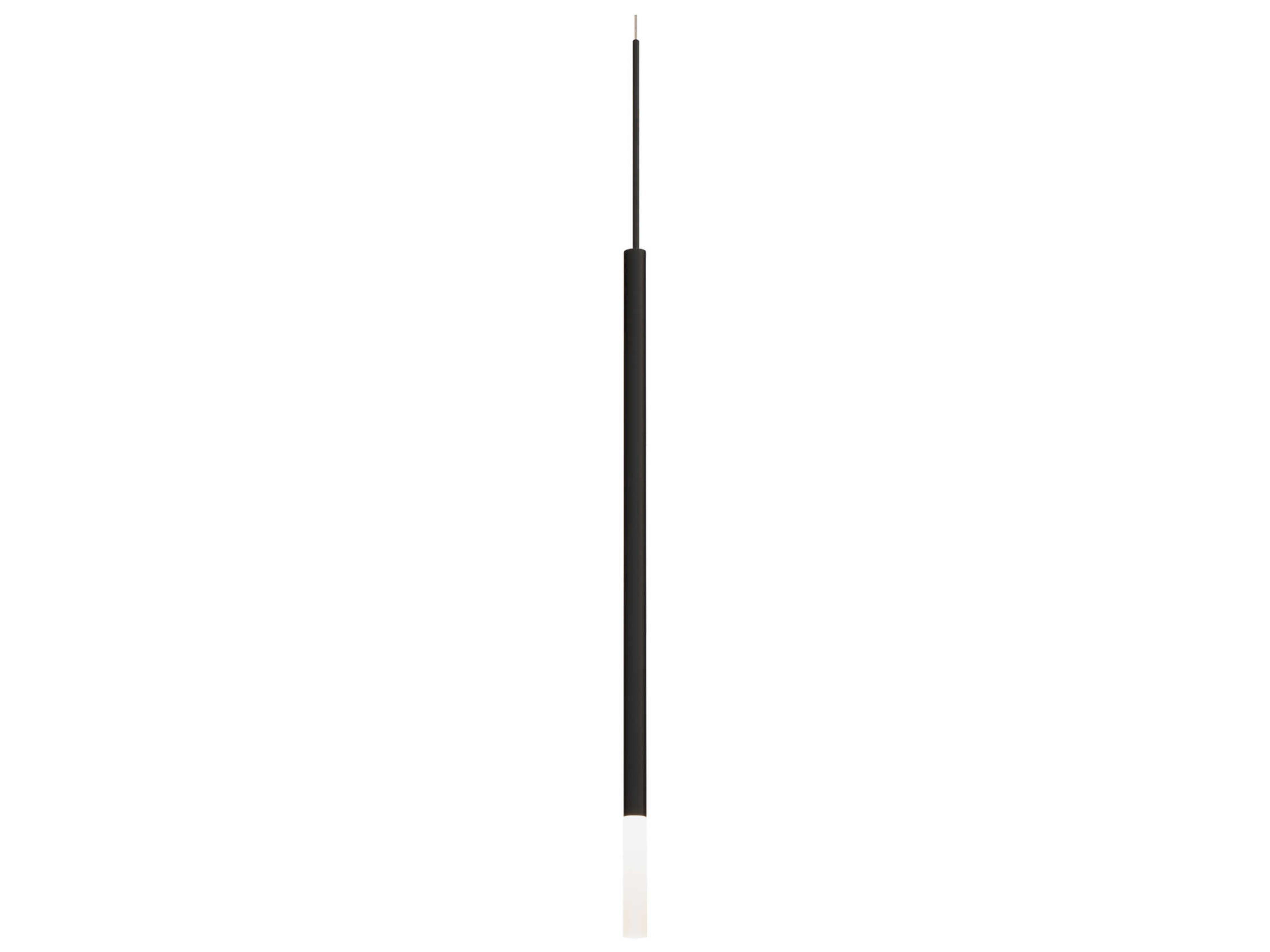 dweLED by WAC Lighting Viggo 1-Light Black Cylinder Linear Mini Pendant